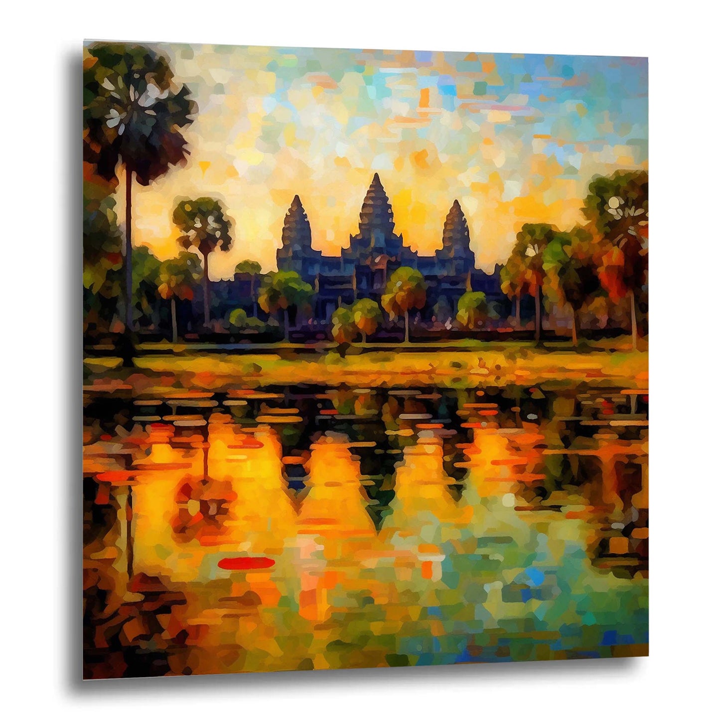 Angkor Wat - Wandbild in der Stilrichtung des Impressionismus