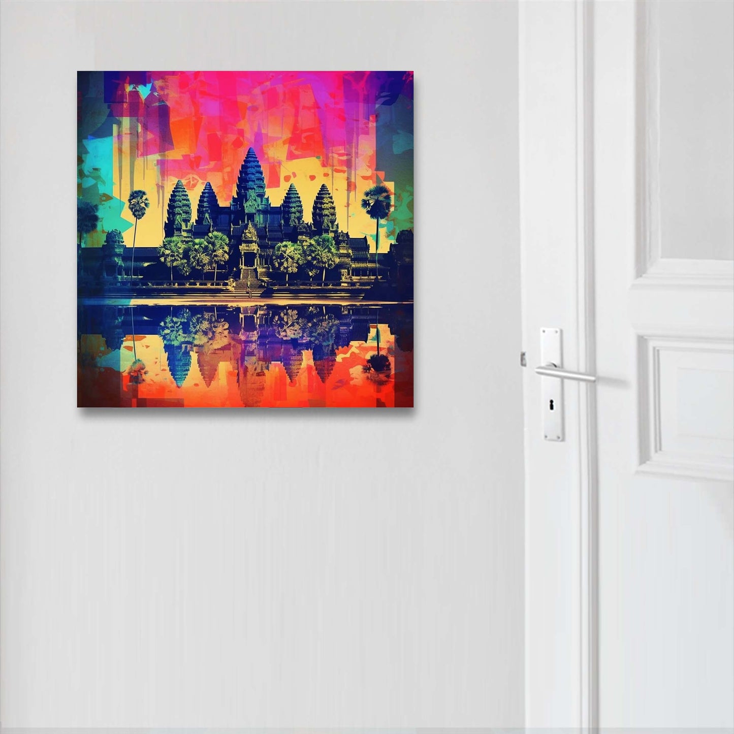 Angkor Wat - Wandbild in der Stilrichtung der Pop-Art
