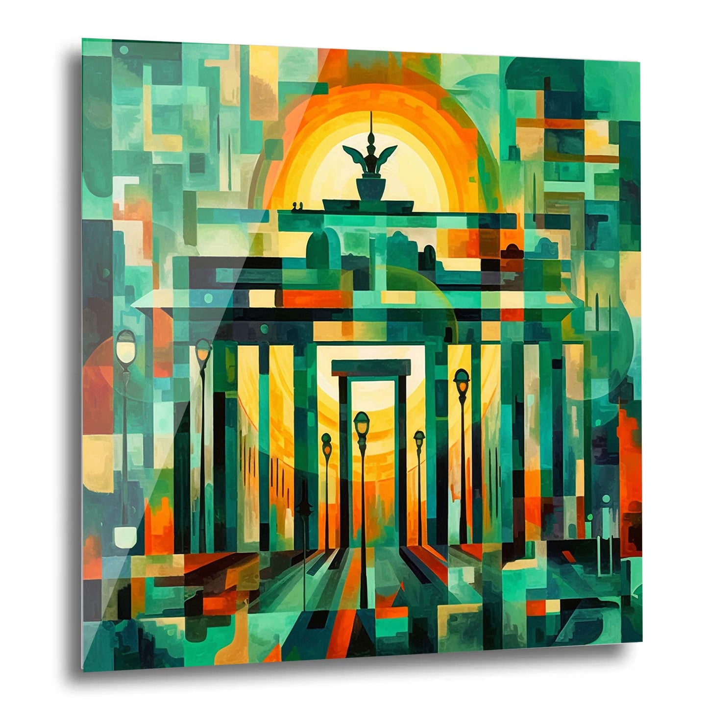 Berlin Brandenburger Tor - Wandbild in der Stilrichtung des Futurismus