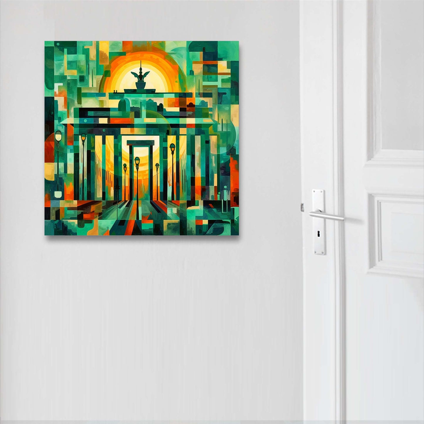 Berlin Brandenburger Tor - Wandbild in der Stilrichtung des Futurismus