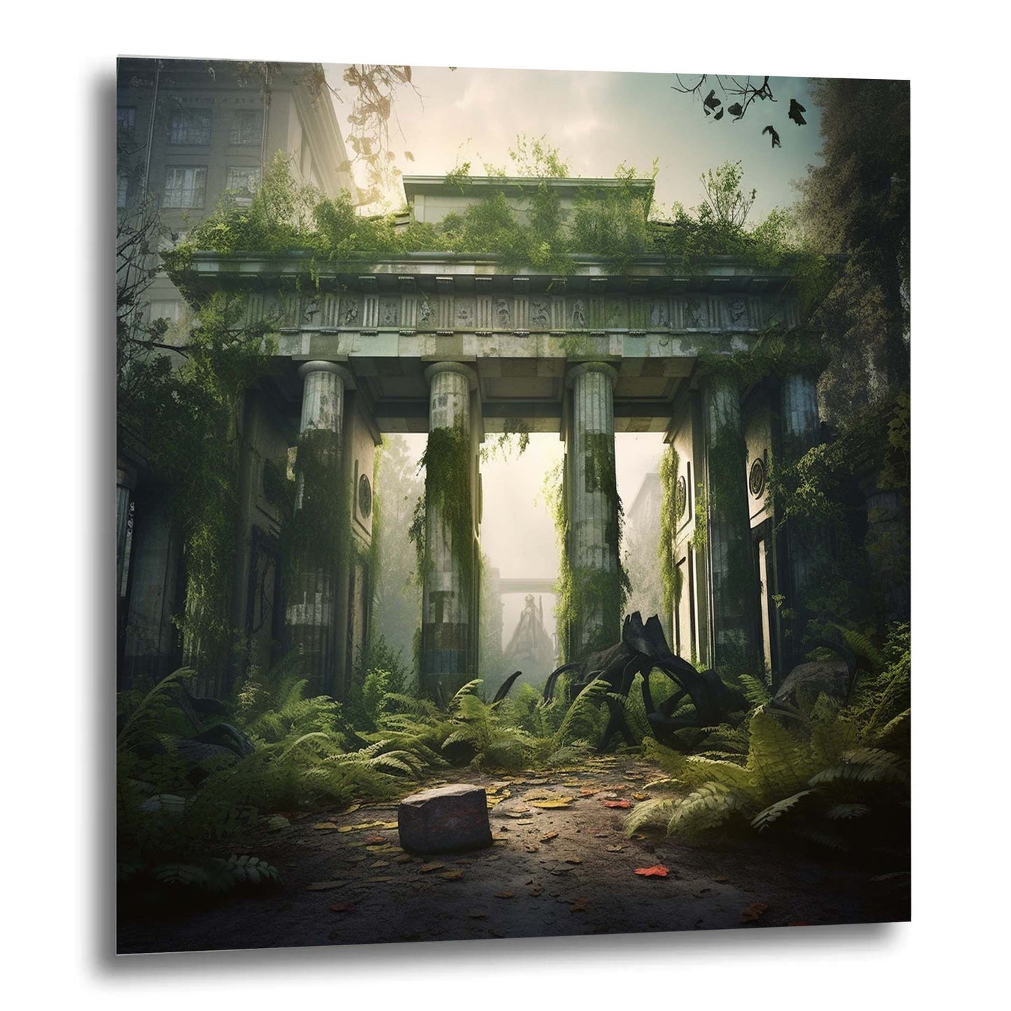 Berlin Brandenburger Tor - Wandbild in der Stilrichtung Urban Jungle