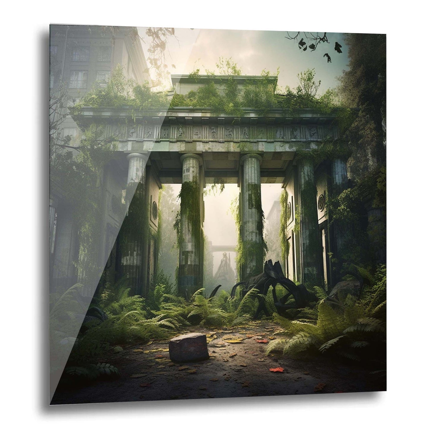 Berlin Brandenburger Tor - Wandbild in der Stilrichtung Urban Jungle
