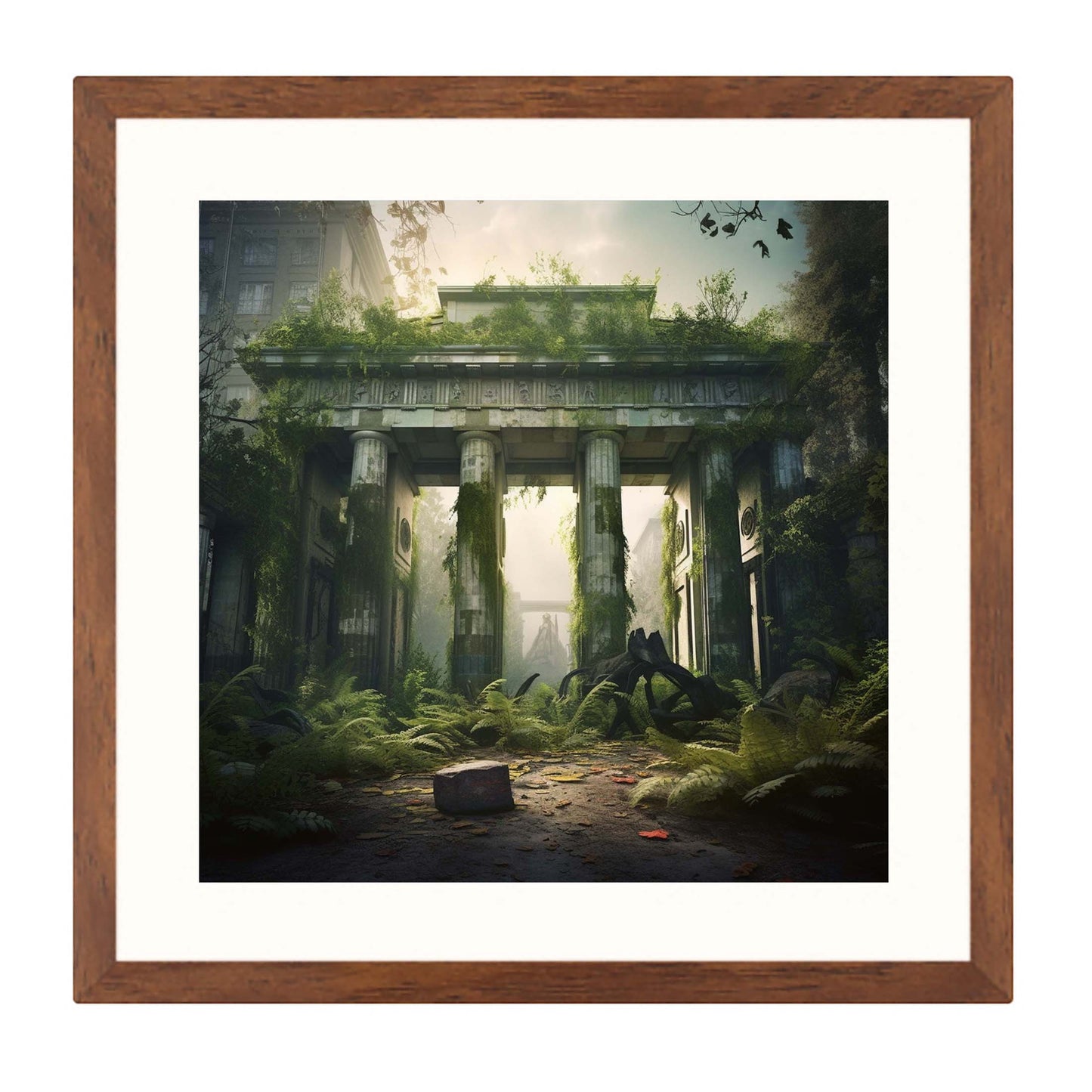 Berlin Brandenburger Tor - Wandbild in der Stilrichtung Urban Jungle