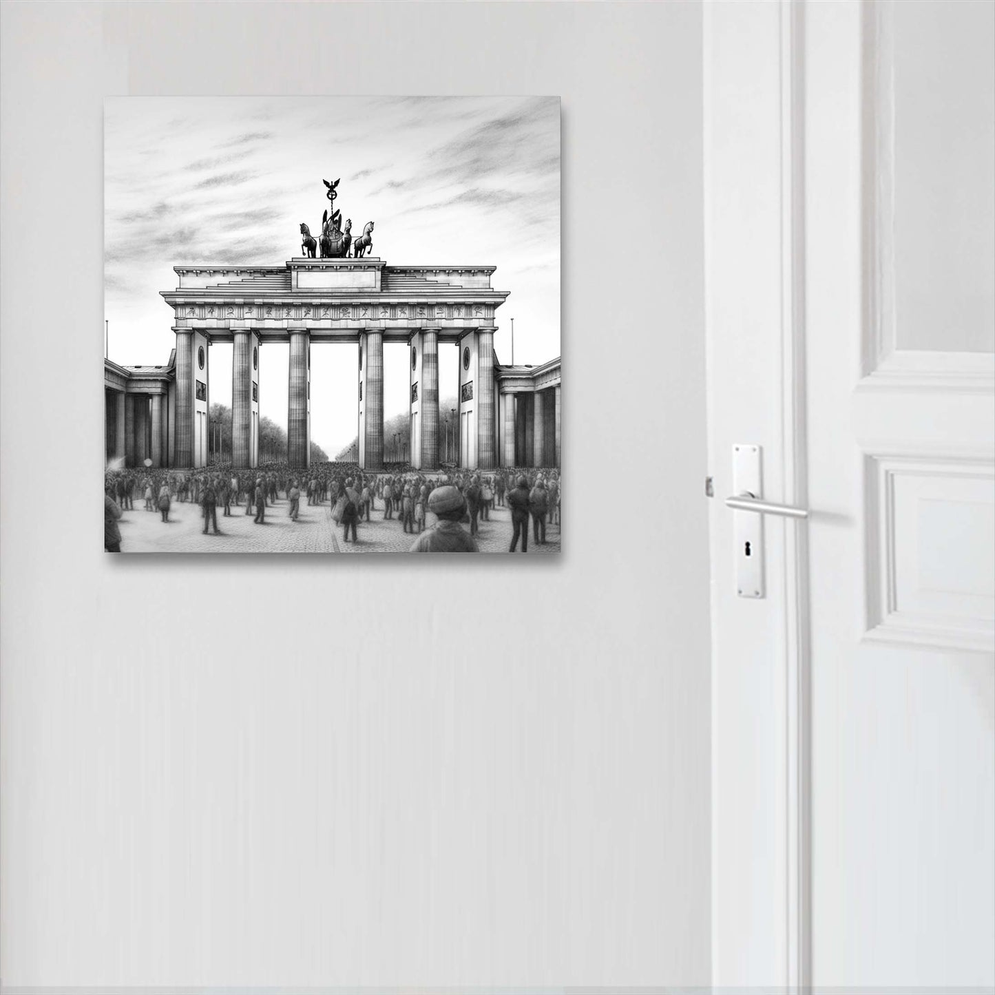 Berlin Brandenburger Tor - Wandbild in der Stilrichtung einer Zeichnung