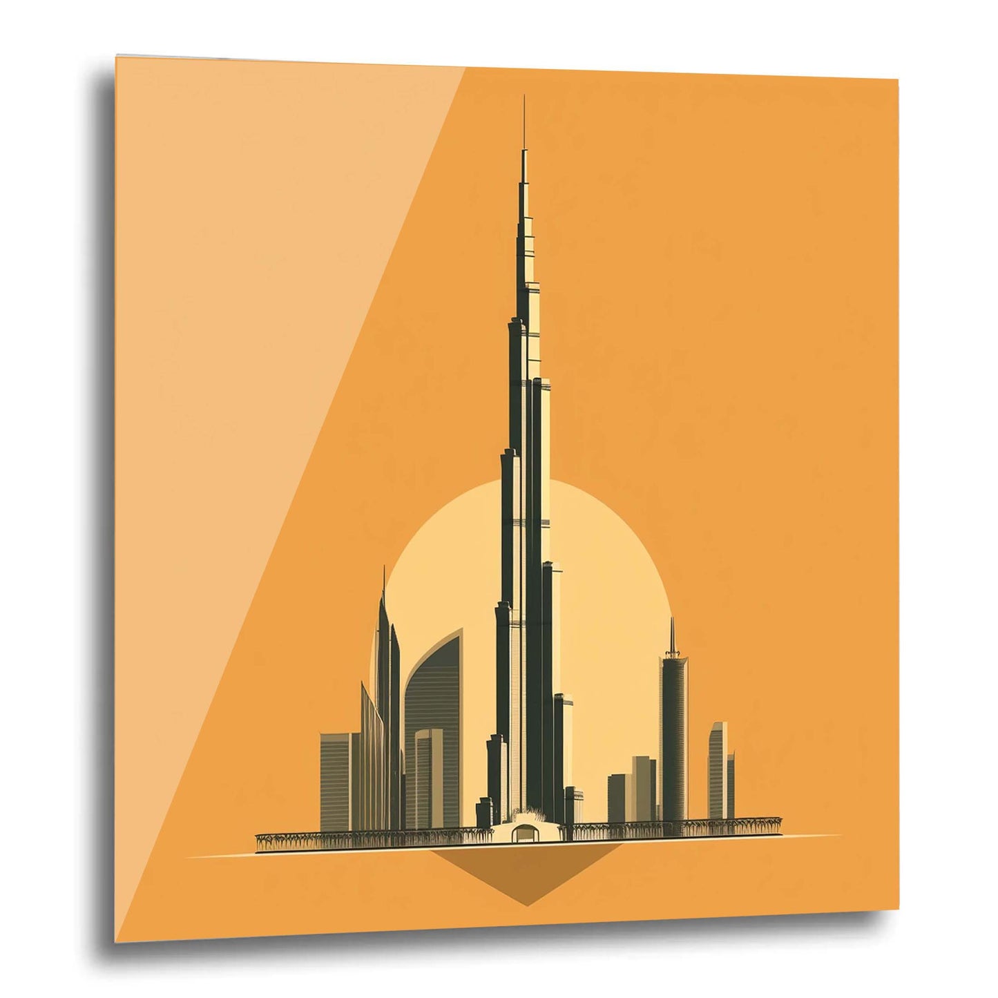 Dubai Burj Khalifa - Wandbild in der Stilrichtung des Minimalismus
