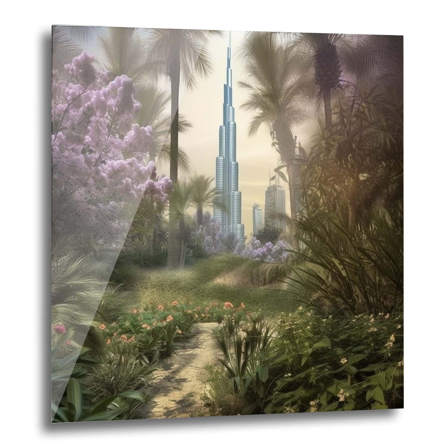 Dubai Burj Khalifa - Wandbild in der Stilrichtung Urban Jungle