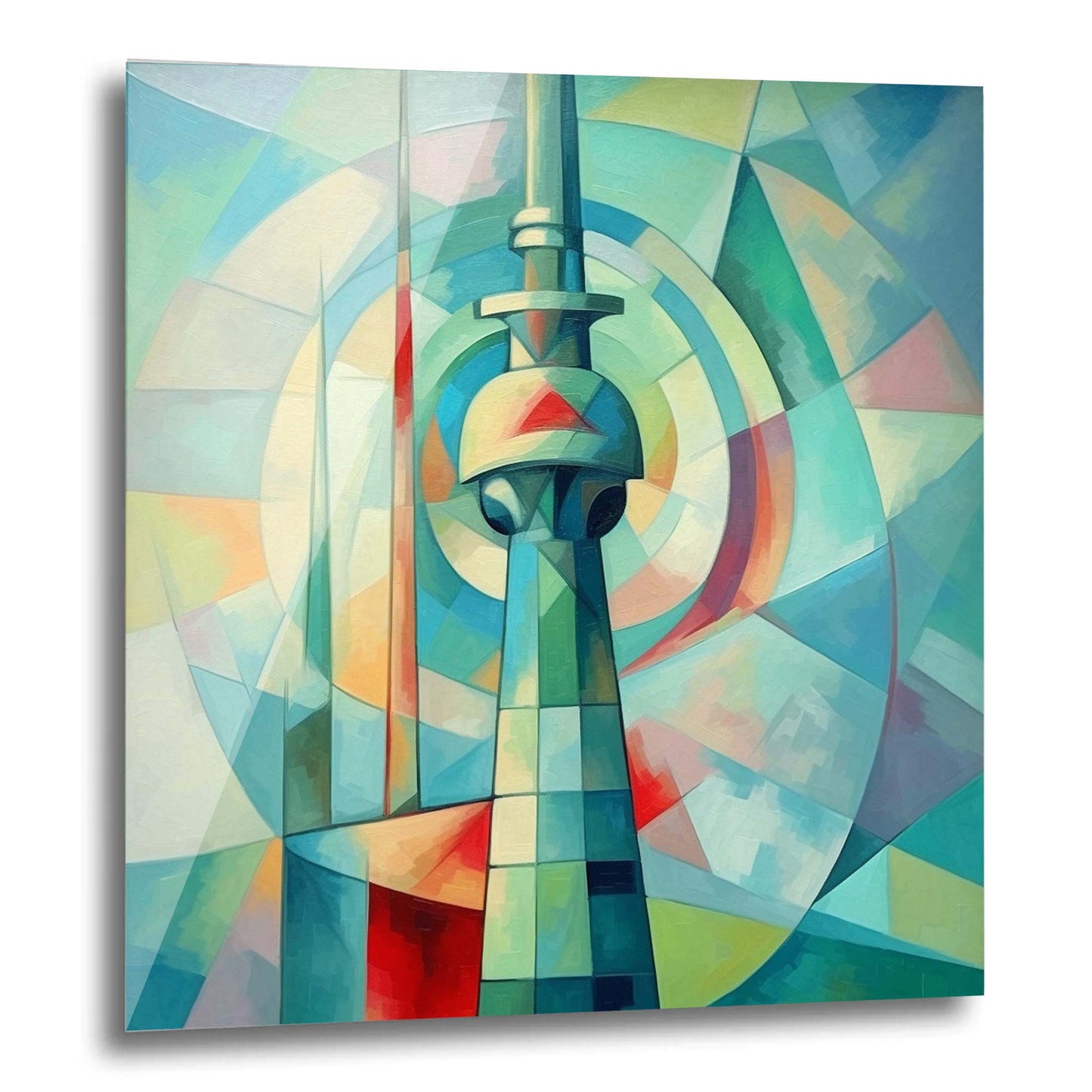 Berlin Fernsehturm - Wandbild in der Stilrichtung des Expressionismus