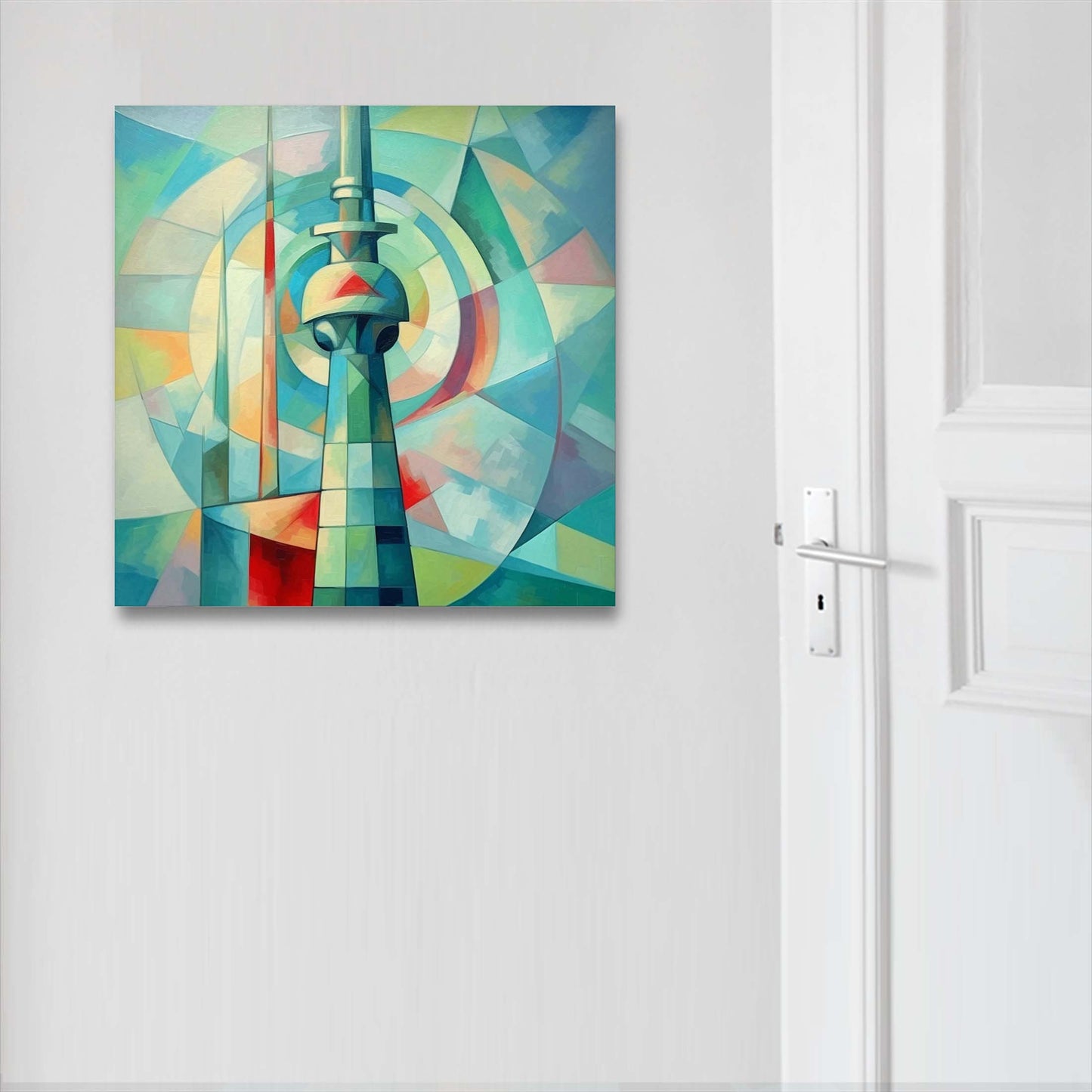 Berlin Fernsehturm - Wandbild in der Stilrichtung des Expressionismus