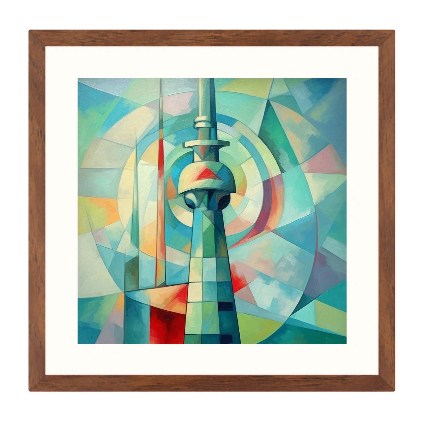 Berlin Fernsehturm - Wandbild in der Stilrichtung des Expressionismus