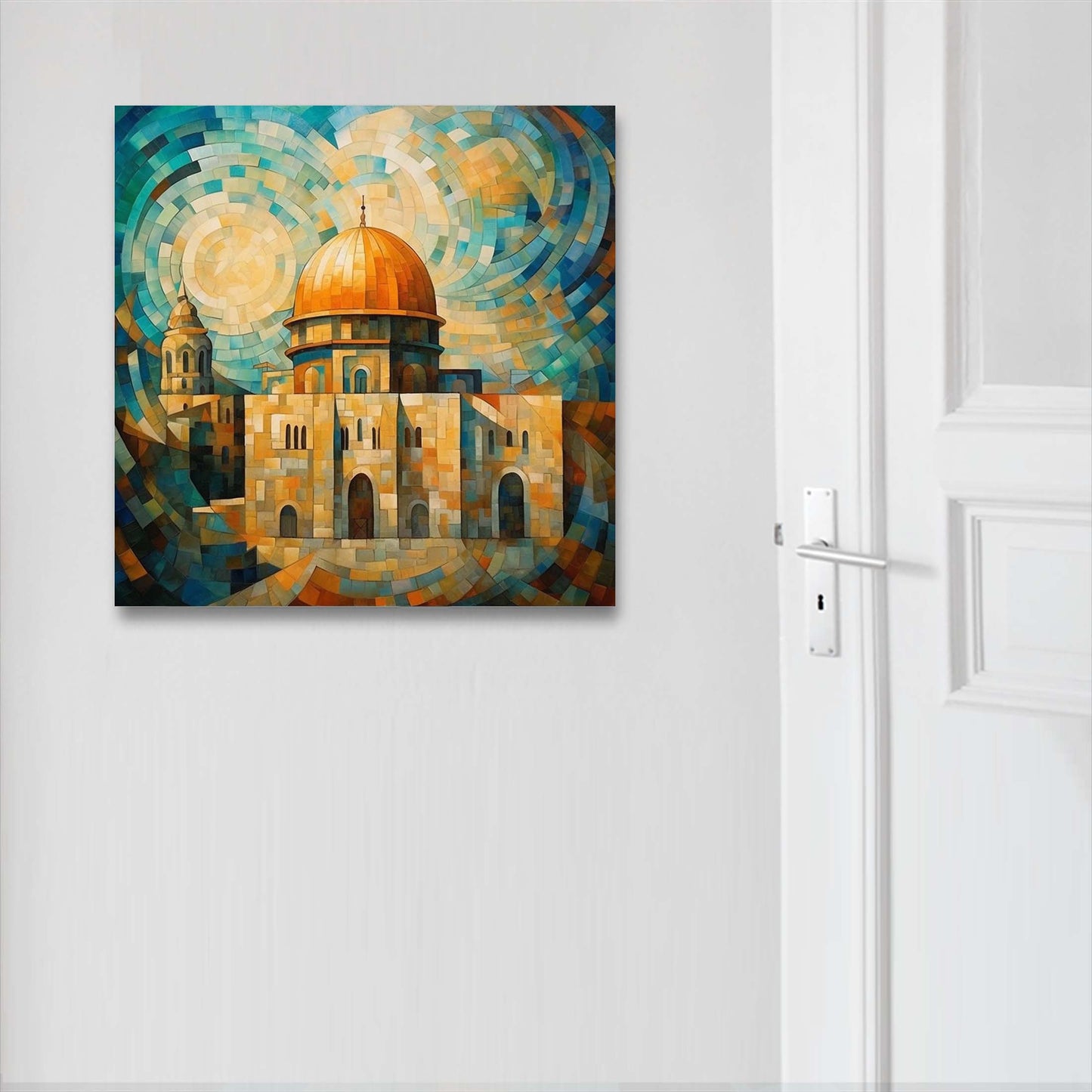 Jerusalem Felsendom - Wandbild in der Stilrichtung des Expressionismus