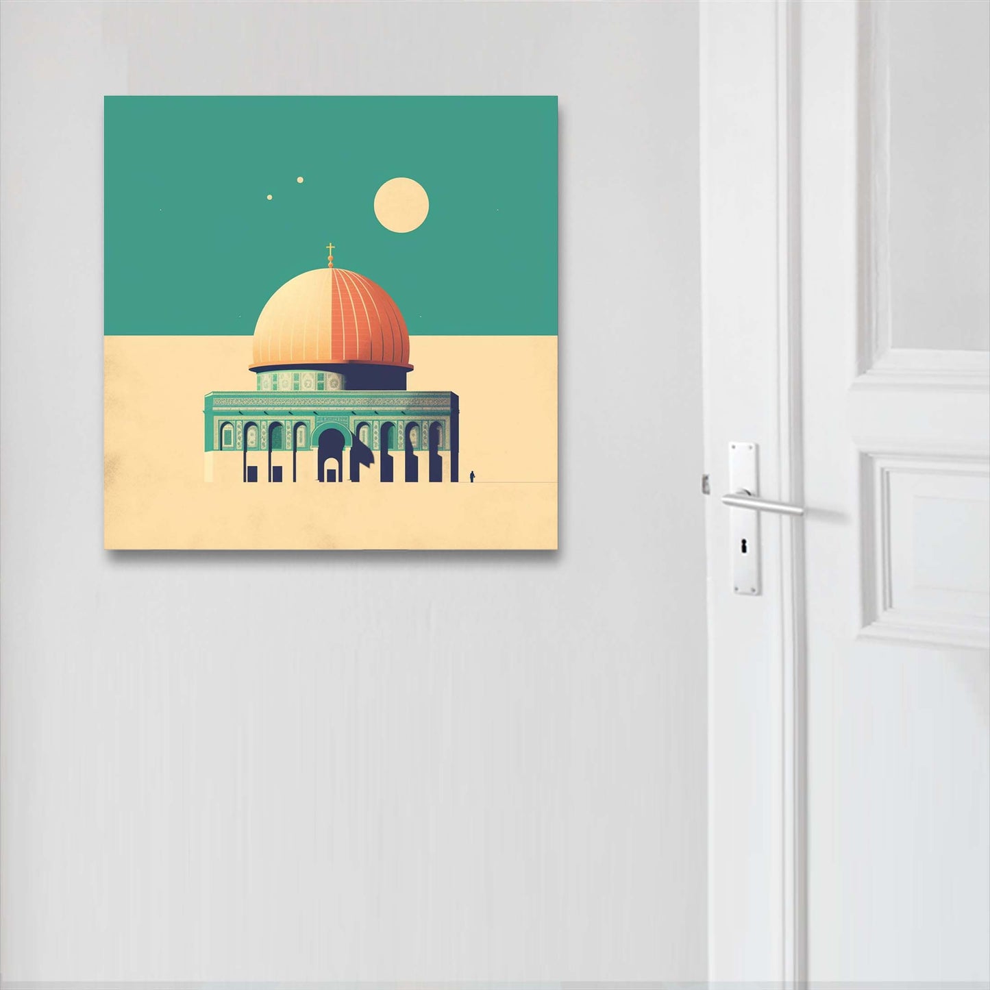 Jerusalem Felsendom - Wandbild in der Stilrichtung des Minimalismus