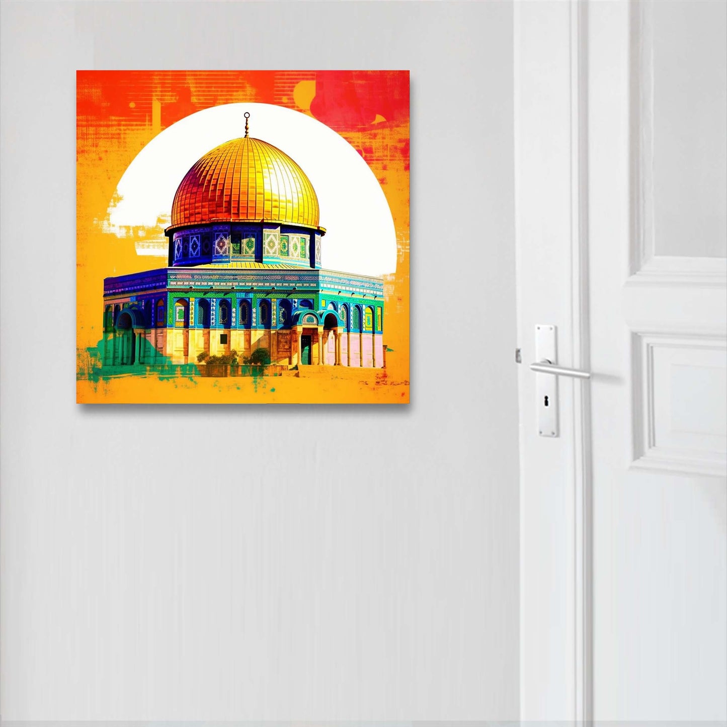 Jerusalem Felsendom - Wandbild in der Stilrichtung der Pop-Art
