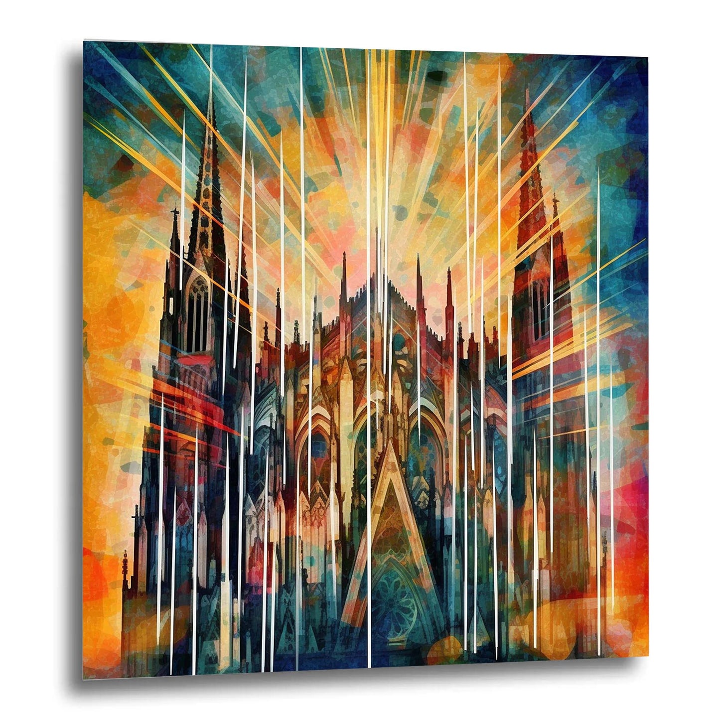Kölner Dom - Wandbild in der Stilrichtung des Futurismus
