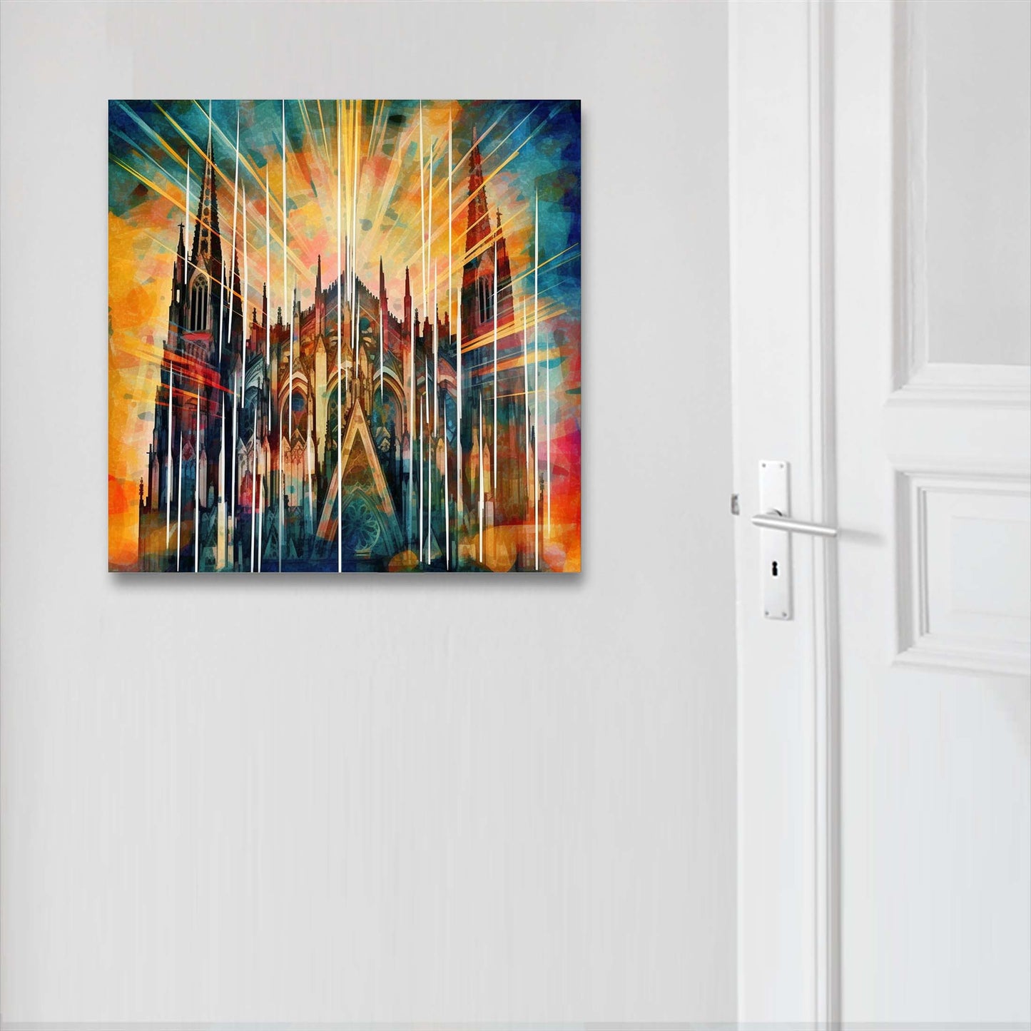 Kölner Dom - Wandbild in der Stilrichtung des Futurismus
