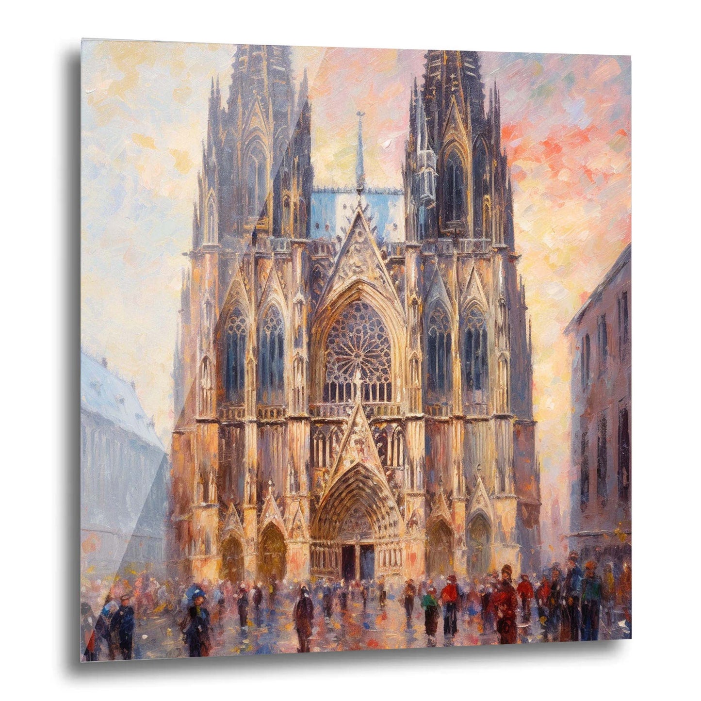 Kölner Dom - Wandbild in der Stilrichtung des Impressionismus