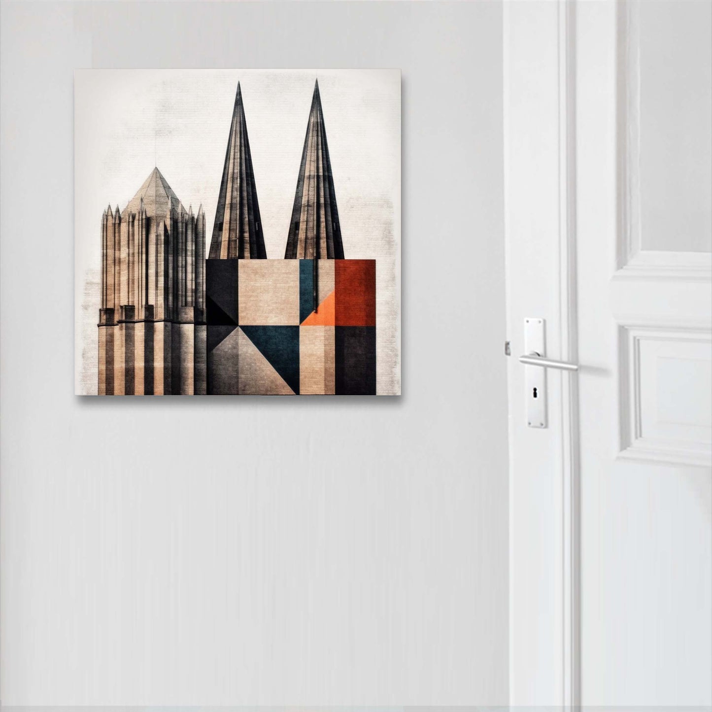 Kölner Dom - Wandbild in der Stilrichtung des Minimalismus