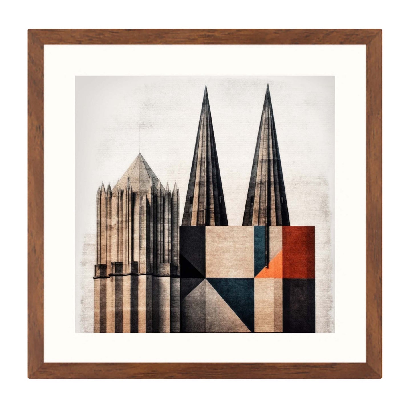 Kölner Dom - Wandbild in der Stilrichtung des Minimalismus