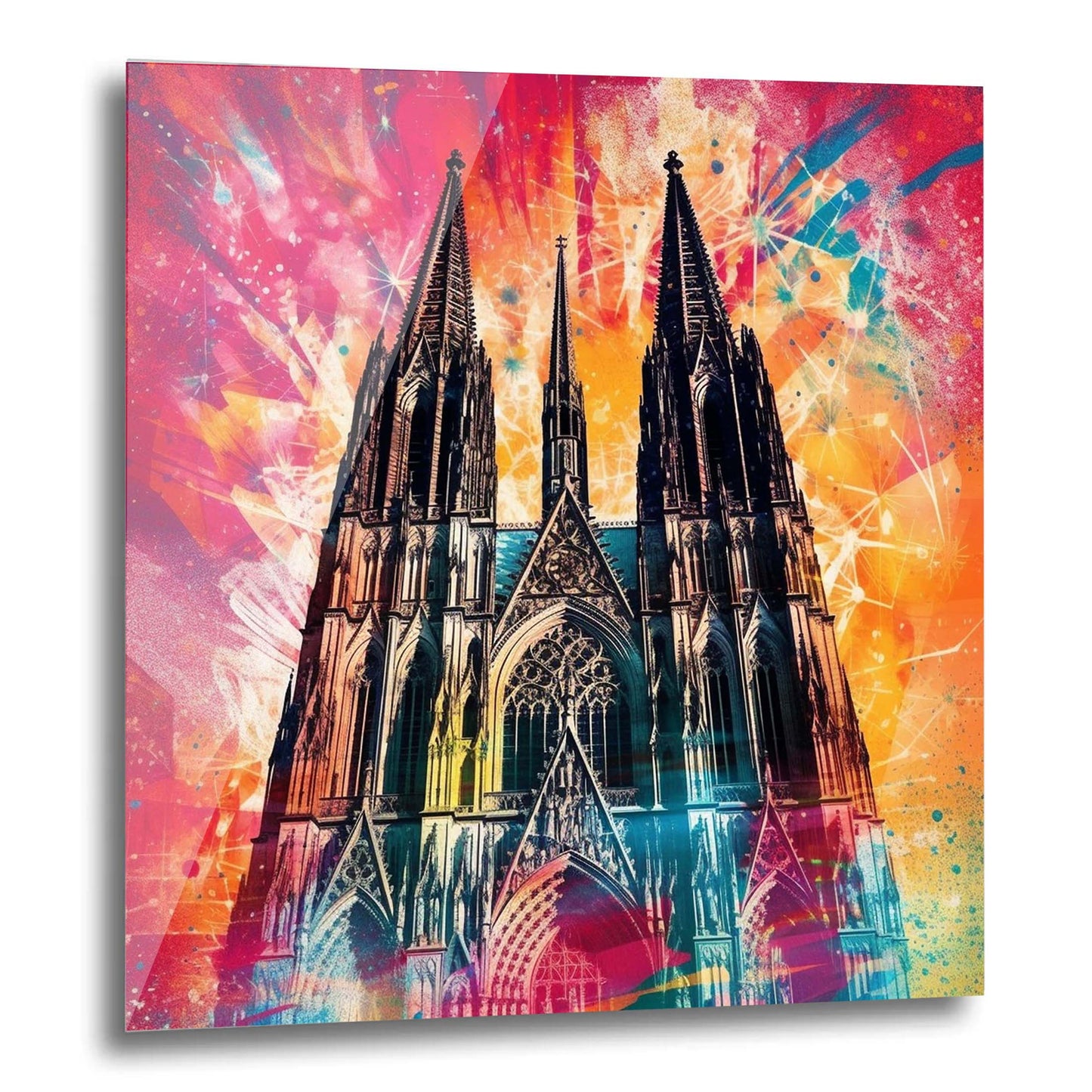 Kölner Dom - Wandbild in der Stilrichtung der Pop-Art