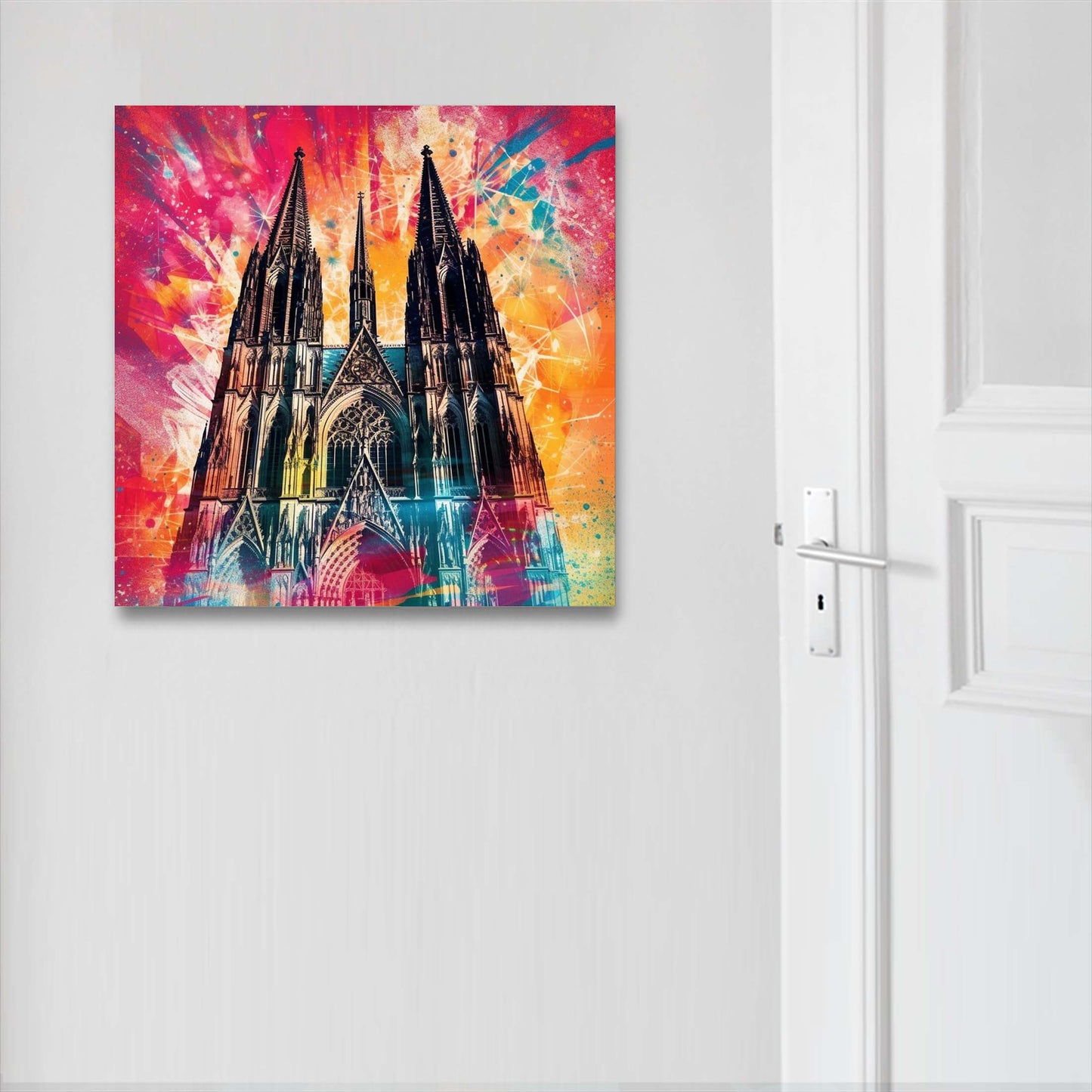 Kölner Dom - Wandbild in der Stilrichtung der Pop-Art