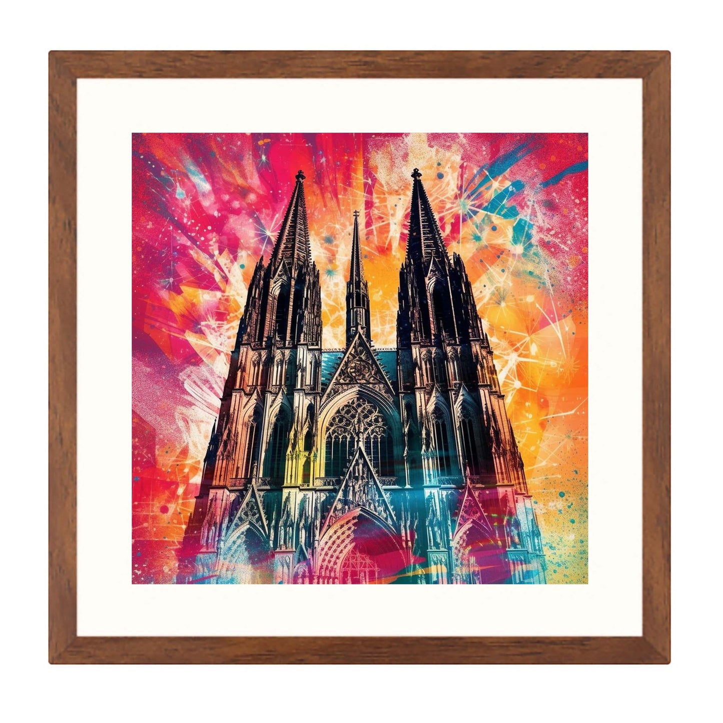 Kölner Dom - Wandbild in der Stilrichtung der Pop-Art