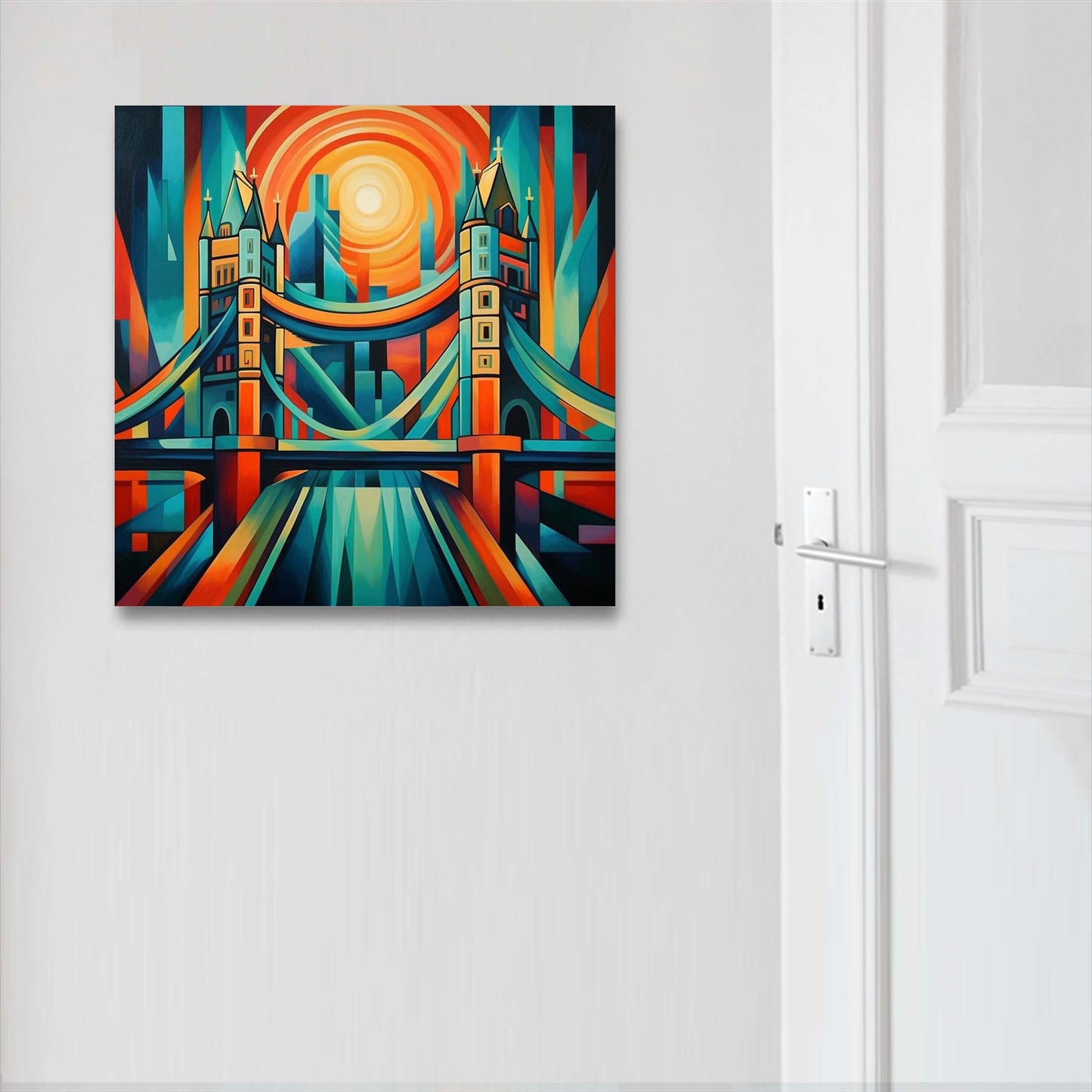 London Tower Bridge - Wandbild in der Stilrichtung des Futurismus