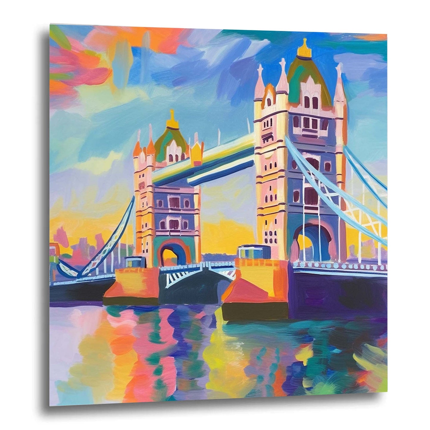 London Tower Bridge - Wandbild in der Stilrichtung des Impressionismus