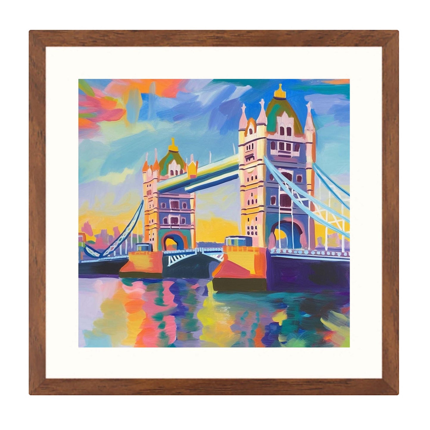 London Tower Bridge - Wandbild in der Stilrichtung des Impressionismus