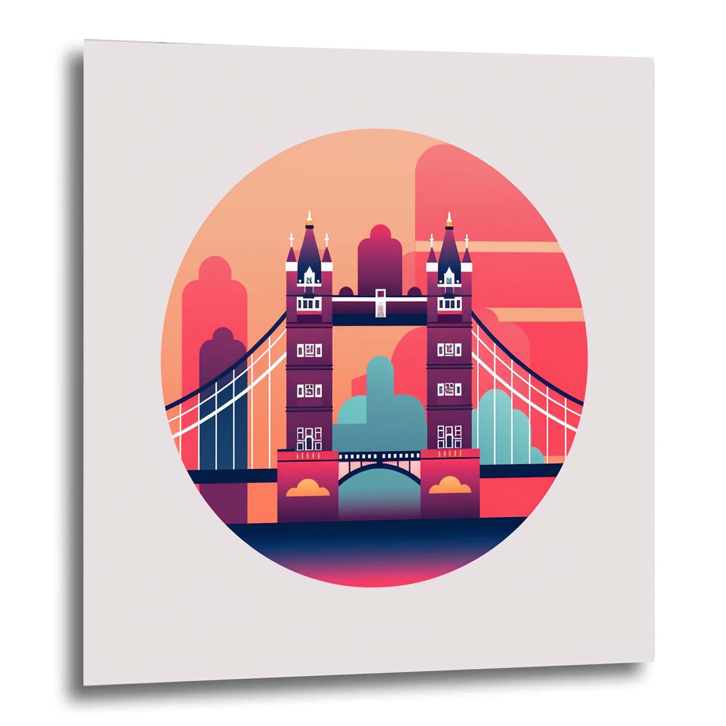 London Tower Bridge - Wandbild in der Stilrichtung des Minimalismus