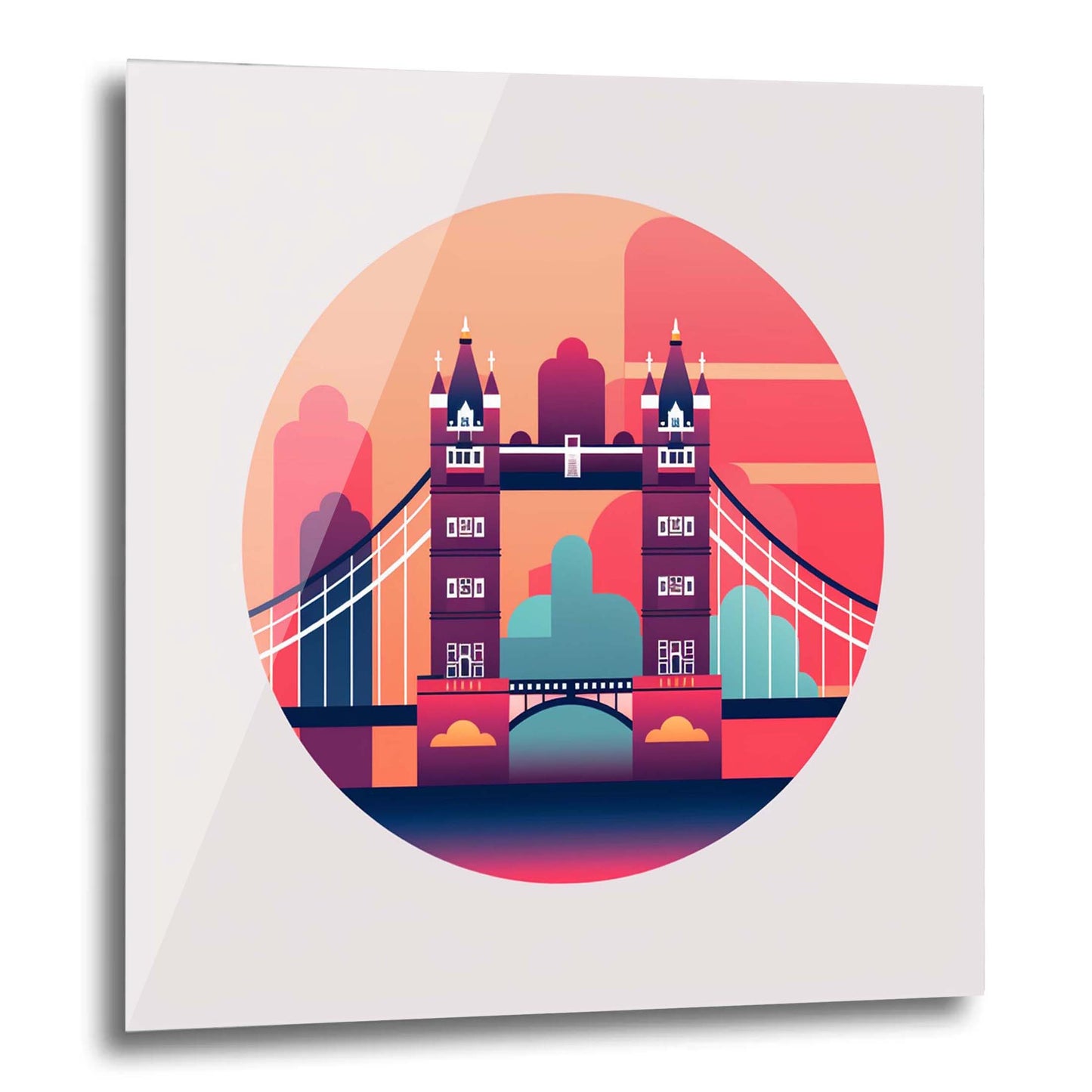 London Tower Bridge - Wandbild in der Stilrichtung des Minimalismus