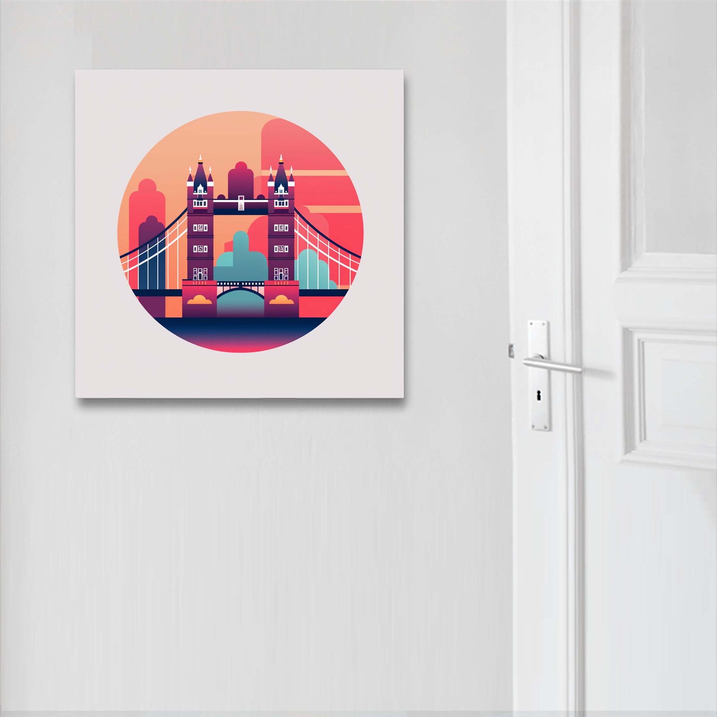 London Tower Bridge - Wandbild in der Stilrichtung des Minimalismus