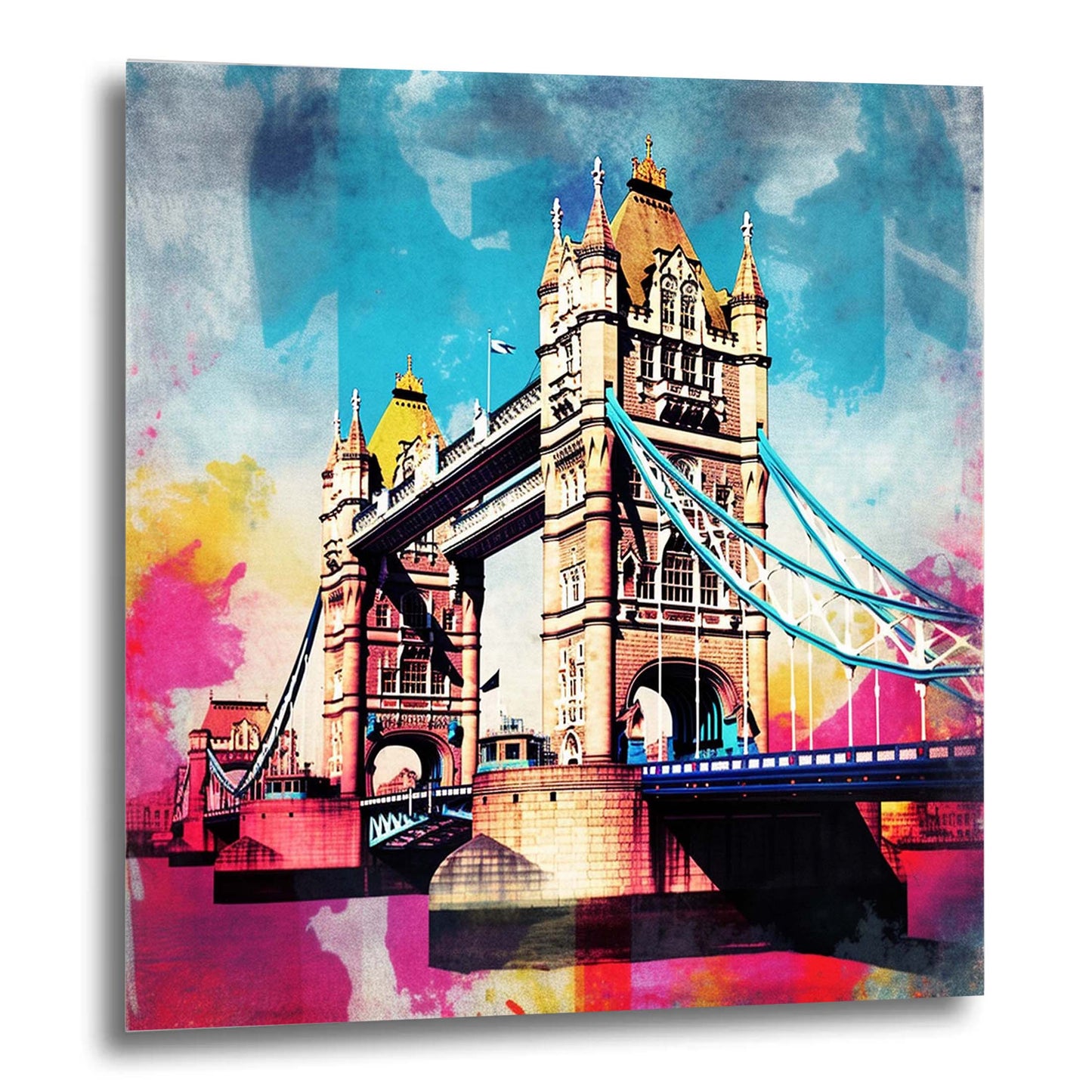 London Tower Bridge - Wandbild in der Stilrichtung der Pop Art