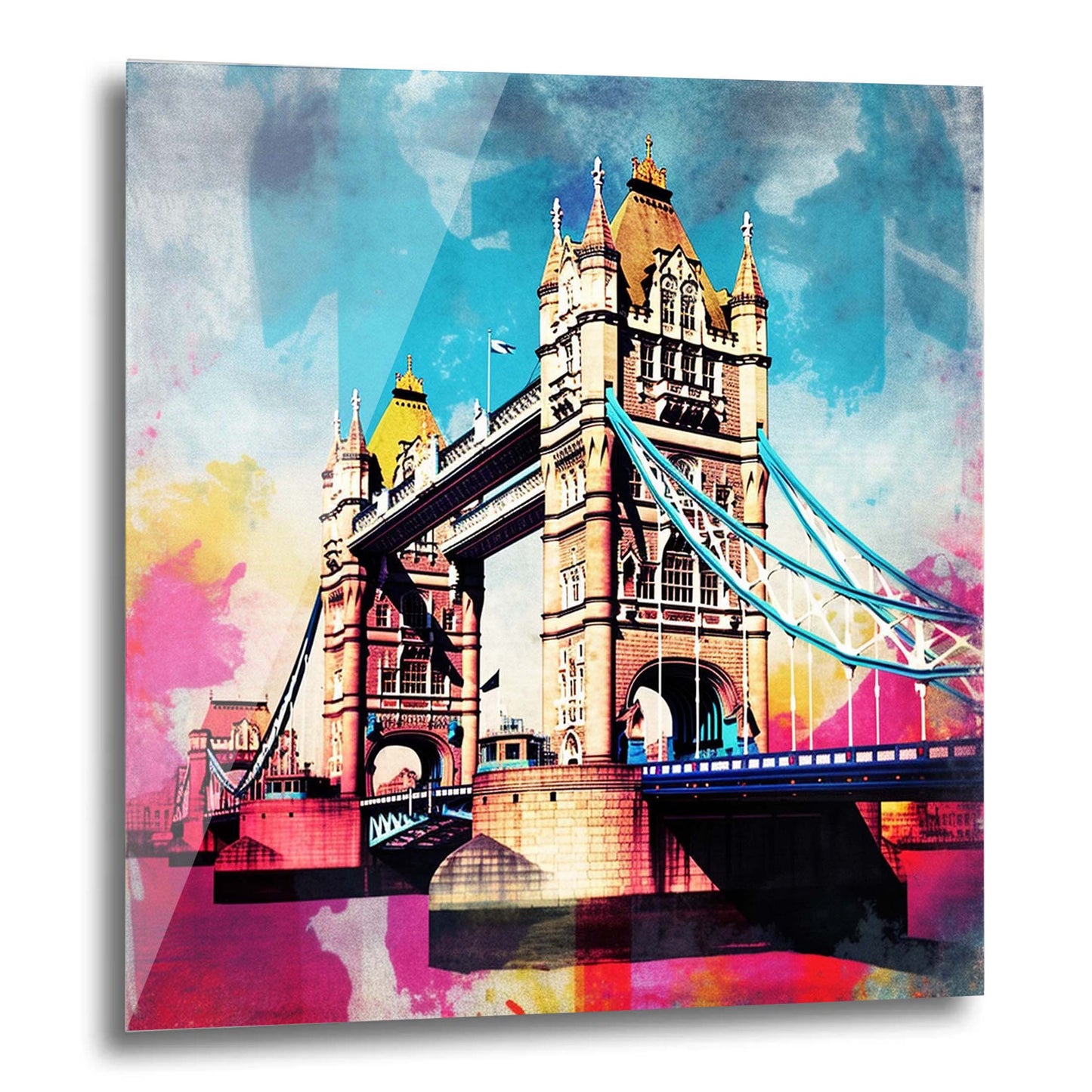 London Tower Bridge - Wandbild in der Stilrichtung der Pop Art
