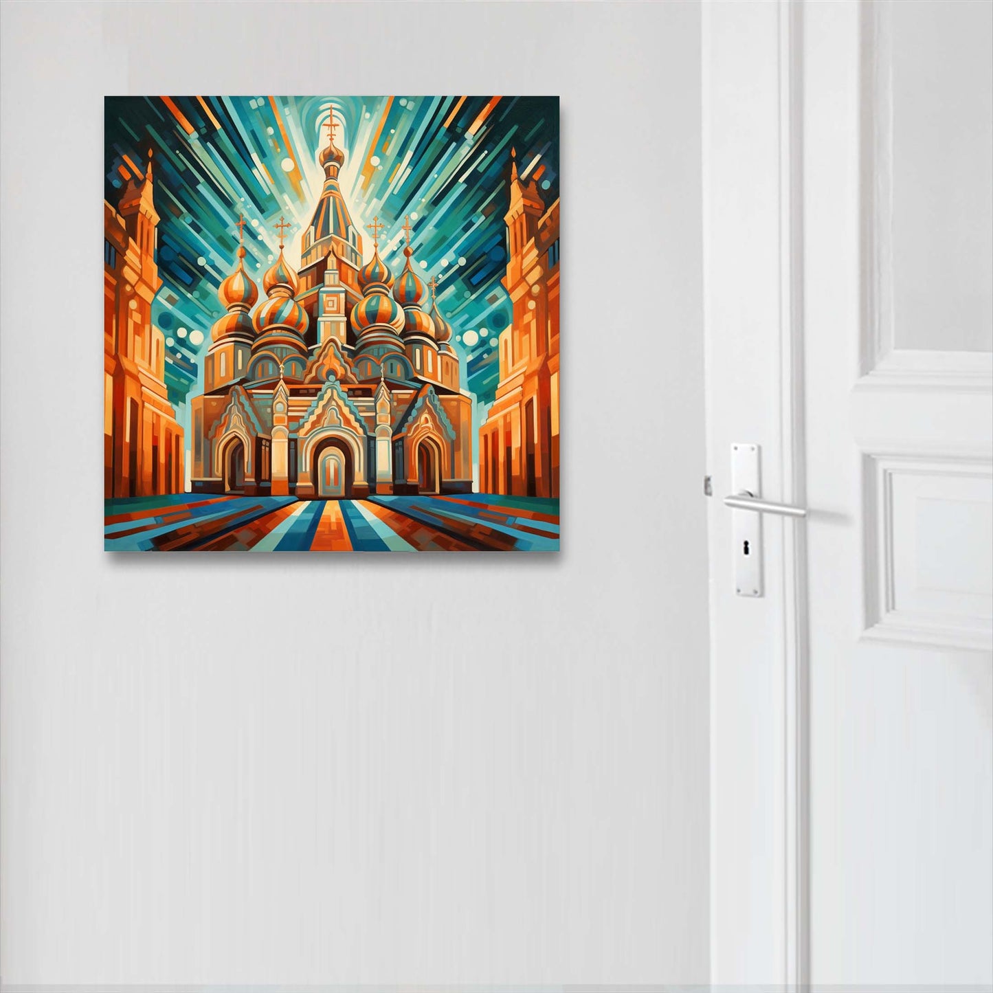 Moskau Kreml - Wandbild in der Stilrichtung des Futurismus