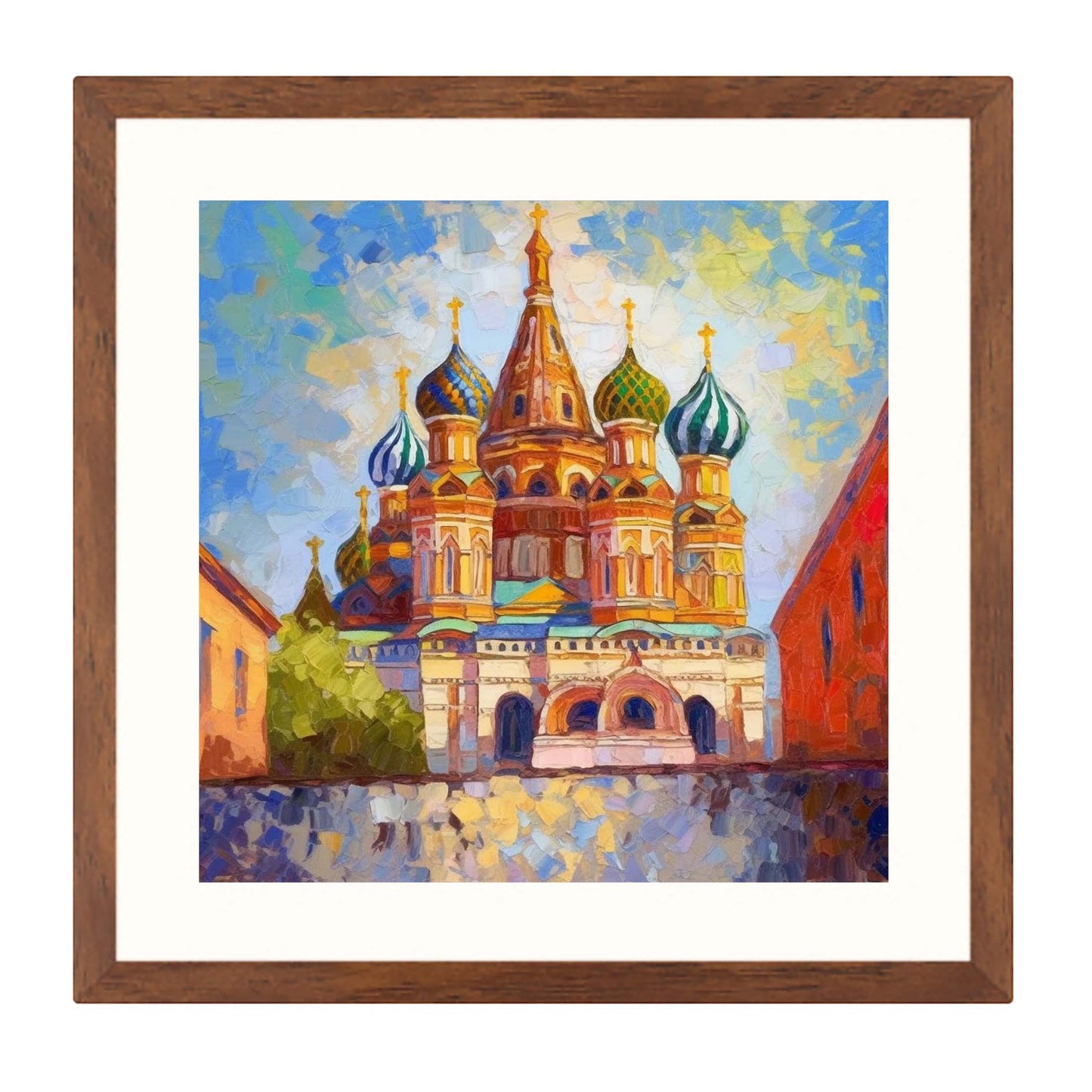 Moskau Kreml - Wandbild in der Stilrichtung des Impressionismus