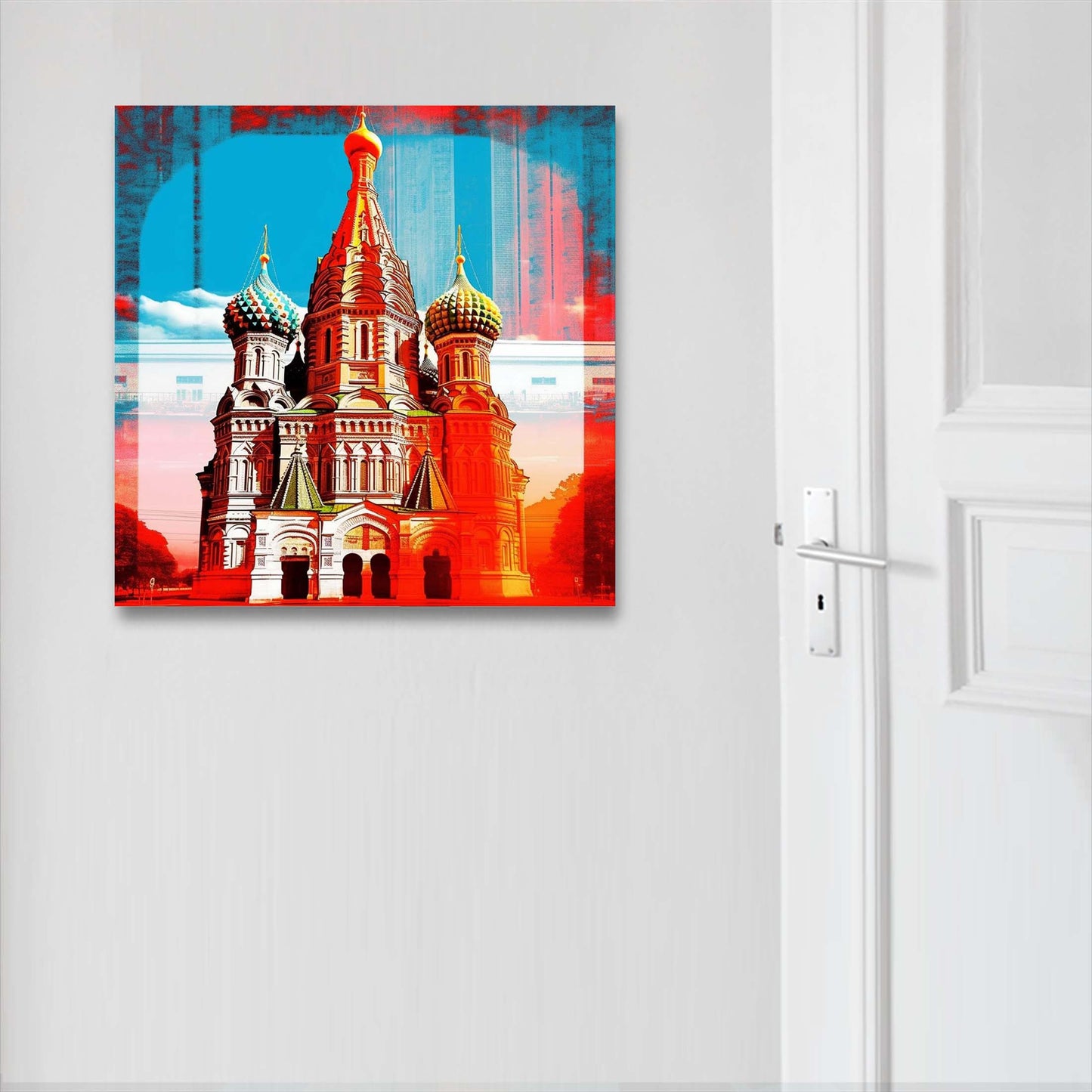 Moskau Kreml - Wandbild in der Stilrichtung der Pop-Art
