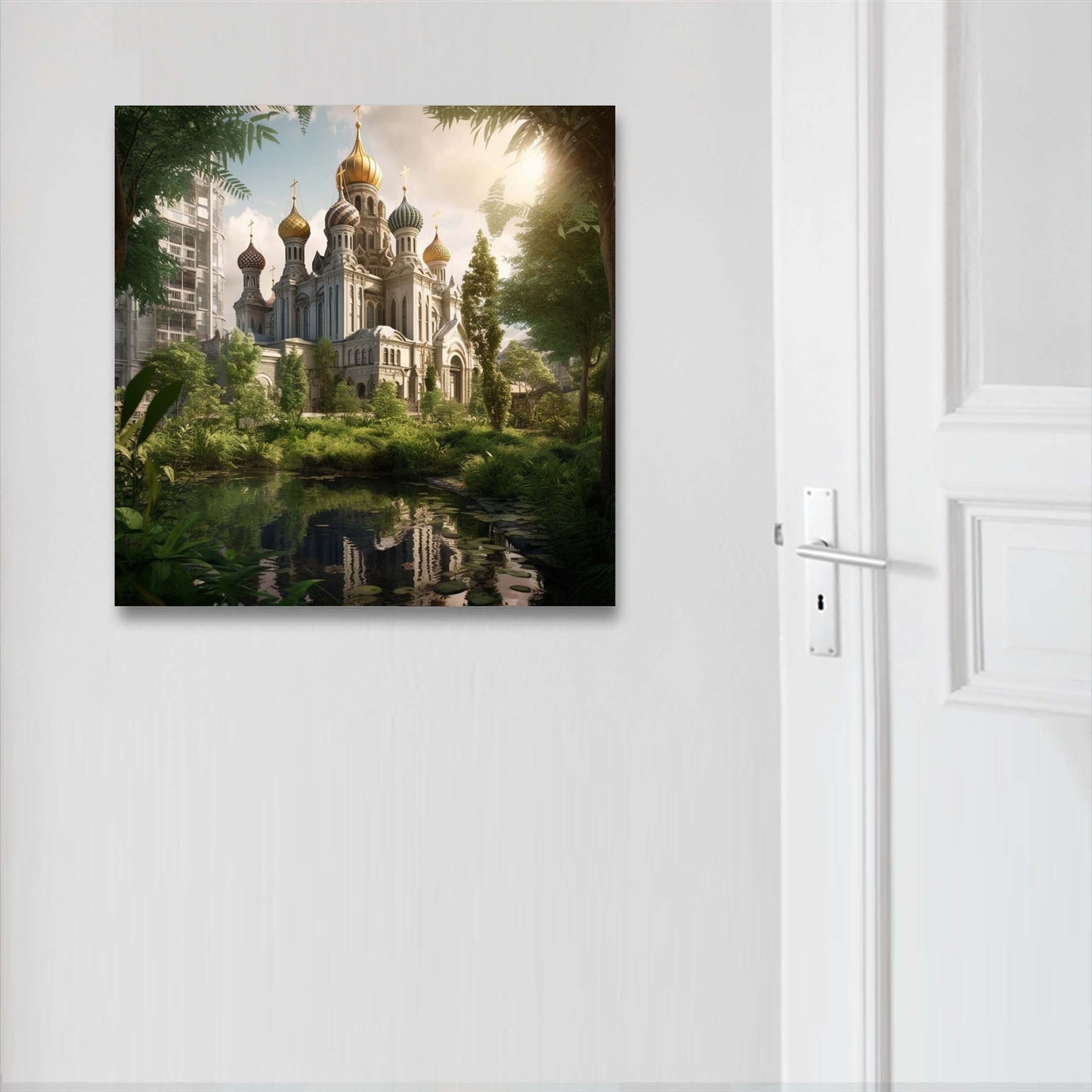 Moskau Kreml - Wandbild in der Stilrichtung Urban Jungle