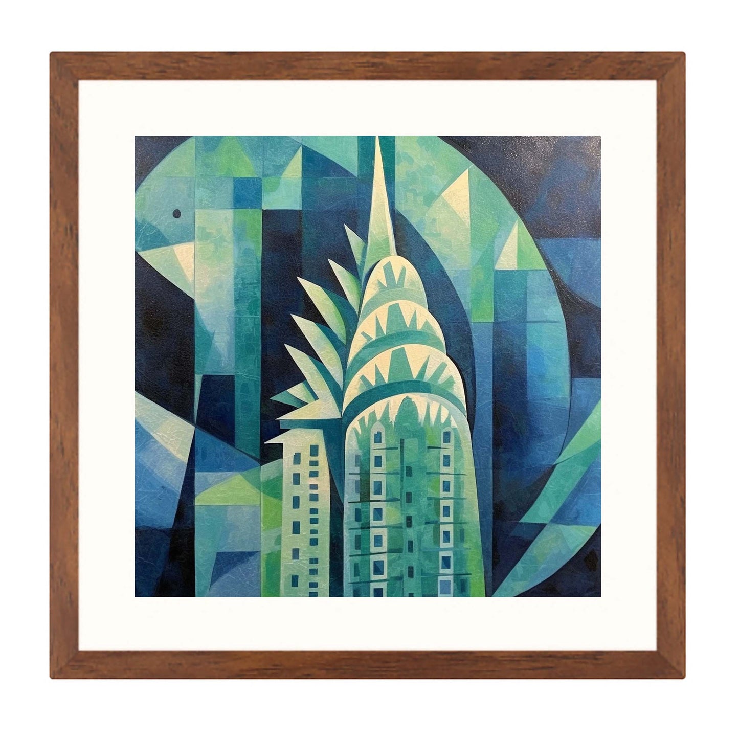 New York Chrysler Building - Wandbild in der Stilrichtung des Expressionismus