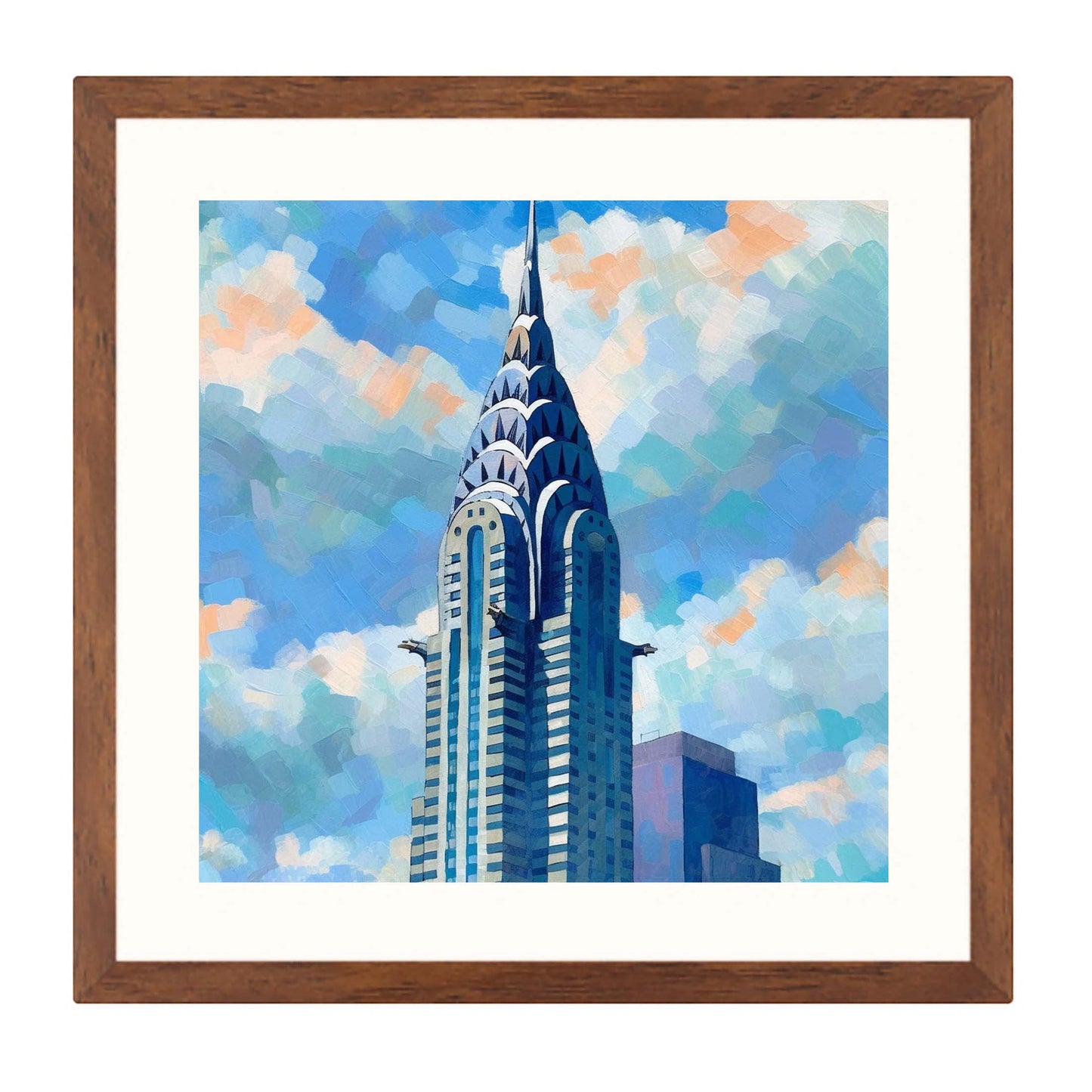 New York Chrysler Building - Wandbild in der Stilrichtung des Impressionismus