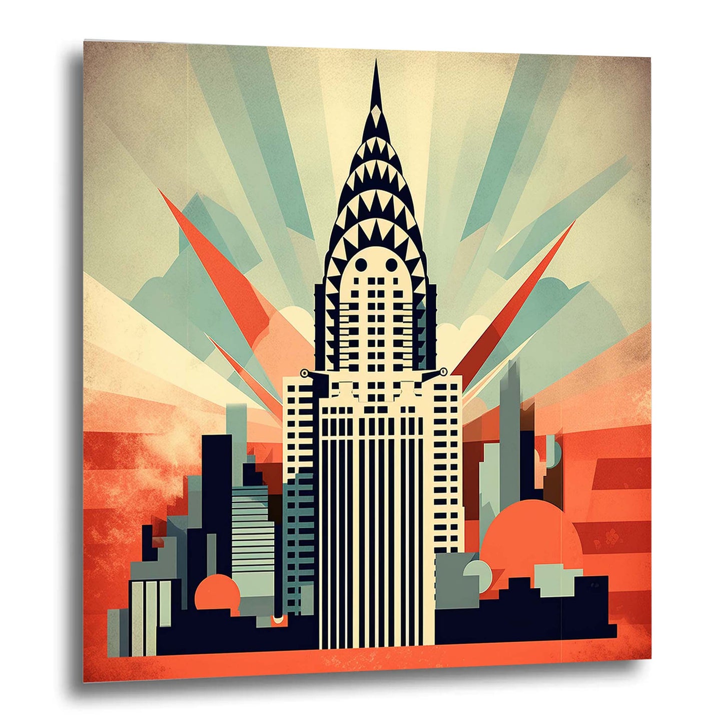 New York Chrysler Building - Wandbild in der Stilrichtung des Minimalismus