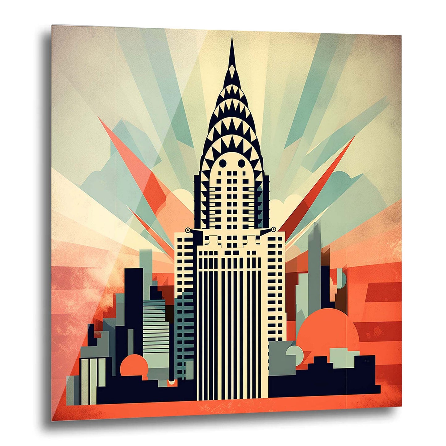 New York Chrysler Building - Wandbild in der Stilrichtung des Minimalismus