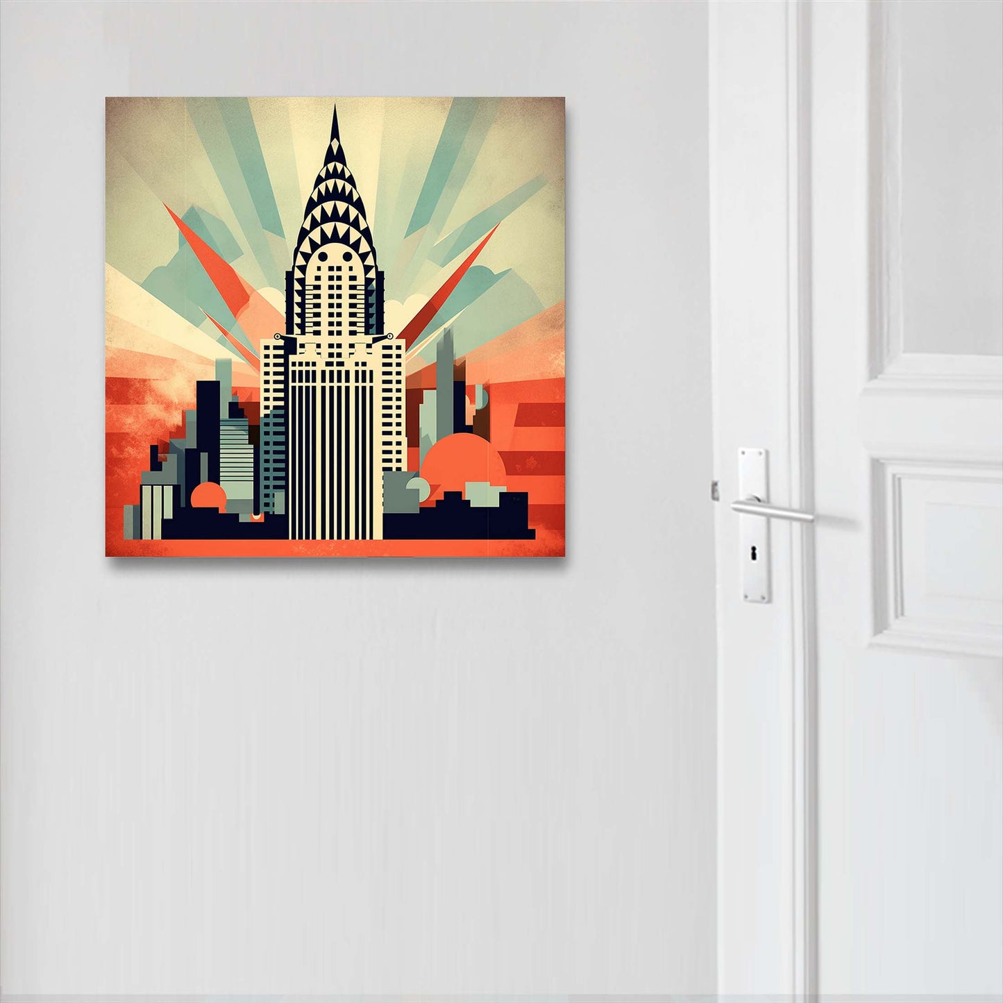 New York Chrysler Building - Wandbild in der Stilrichtung des Minimalismus