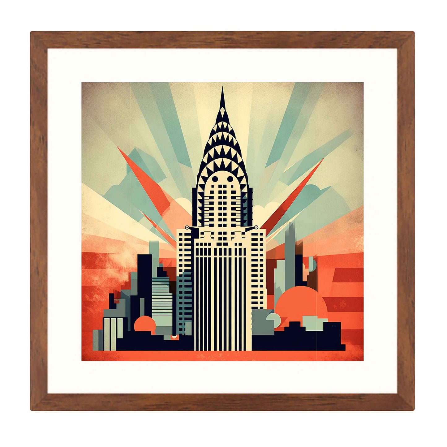 New York Chrysler Building - Wandbild in der Stilrichtung des Minimalismus