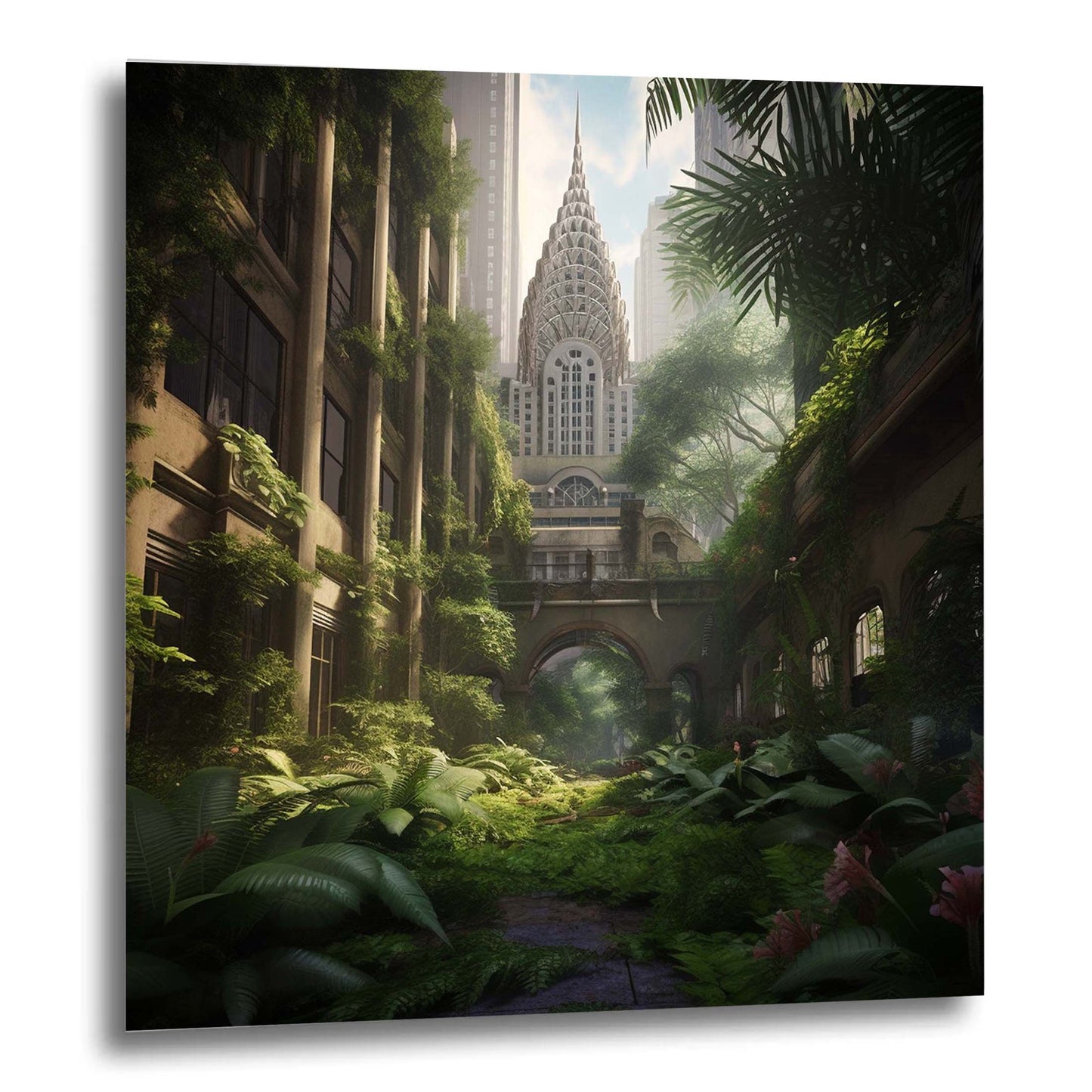 New York Chrysler Building - Wandbild in der Stilrichtung Urban Jungle