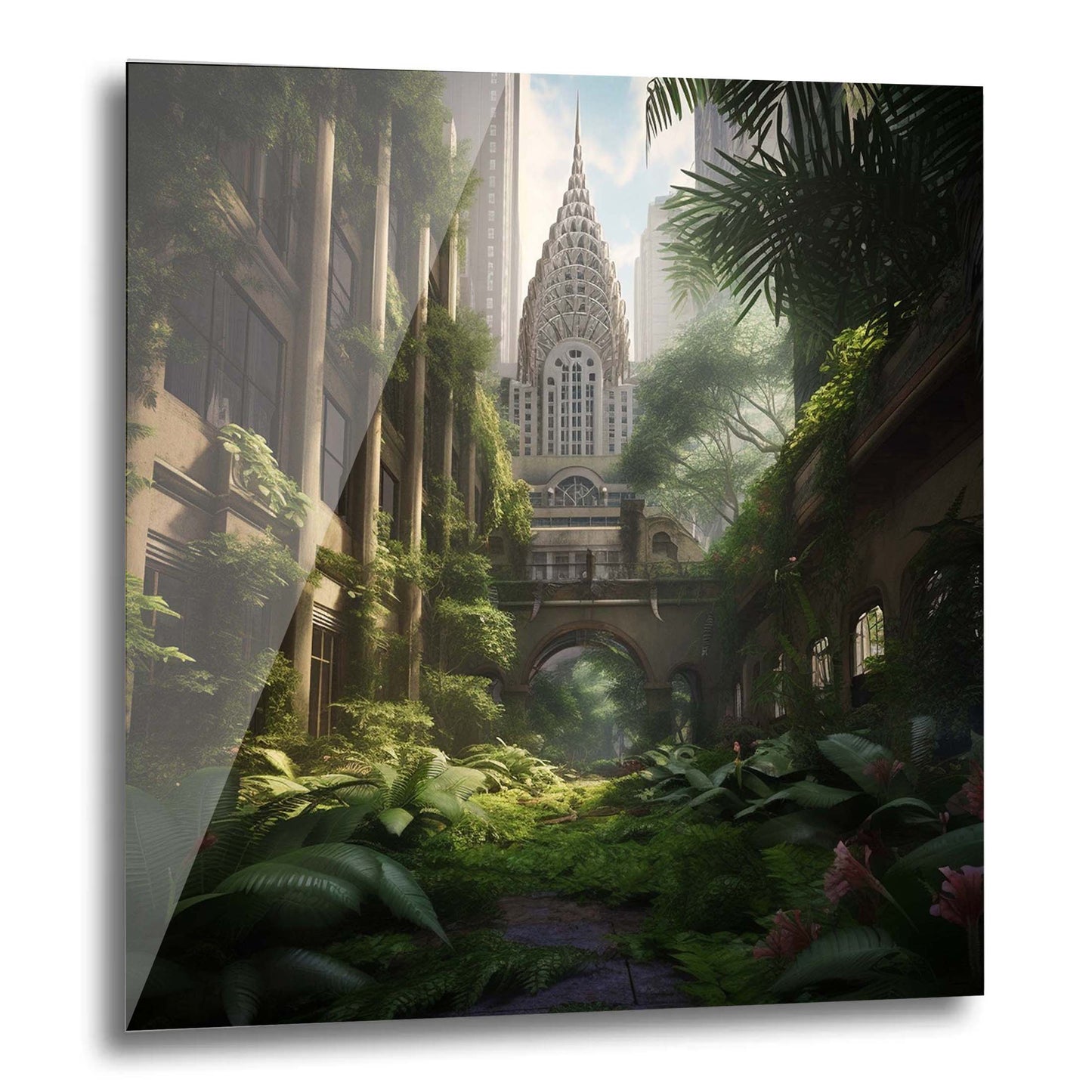 New York Chrysler Building - Wandbild in der Stilrichtung Urban Jungle