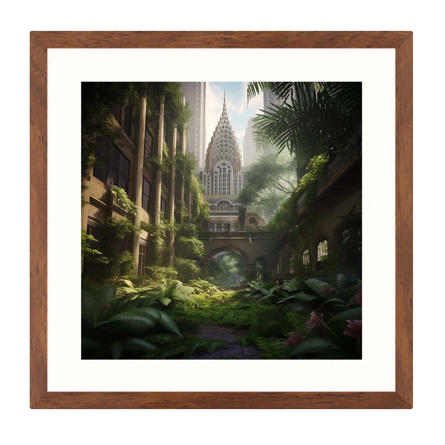 New York Chrysler Building - Wandbild in der Stilrichtung Urban Jungle
