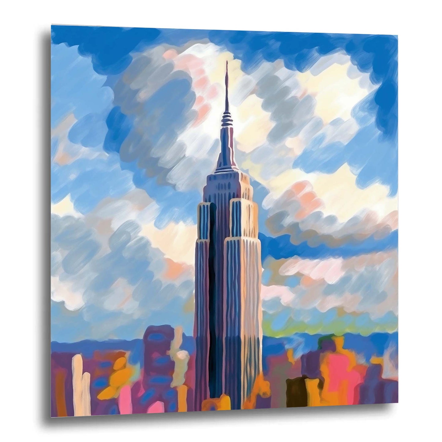 New York Empire State Building - Wandbild in der Stilrichtung des Impressionismus