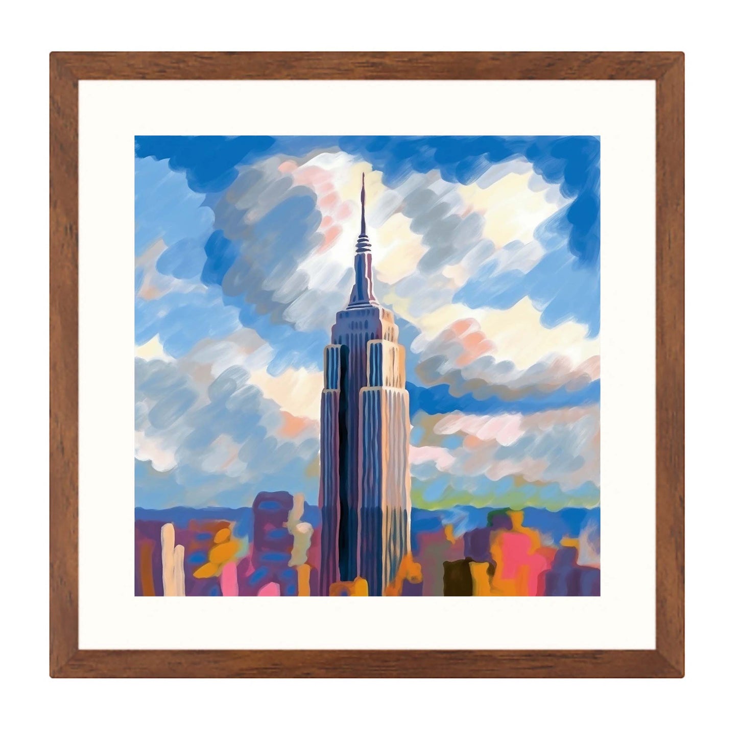 New York Empire State Building - Wandbild in der Stilrichtung des Impressionismus