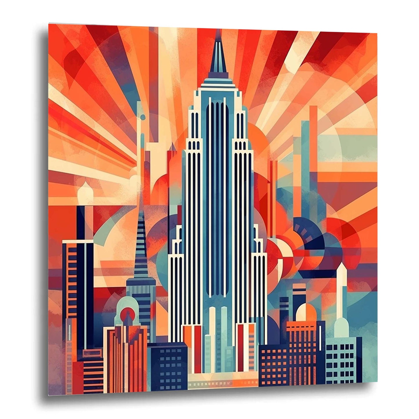 New York Empire State Building - Wandbild in der Stilrichtung des Minimalismus