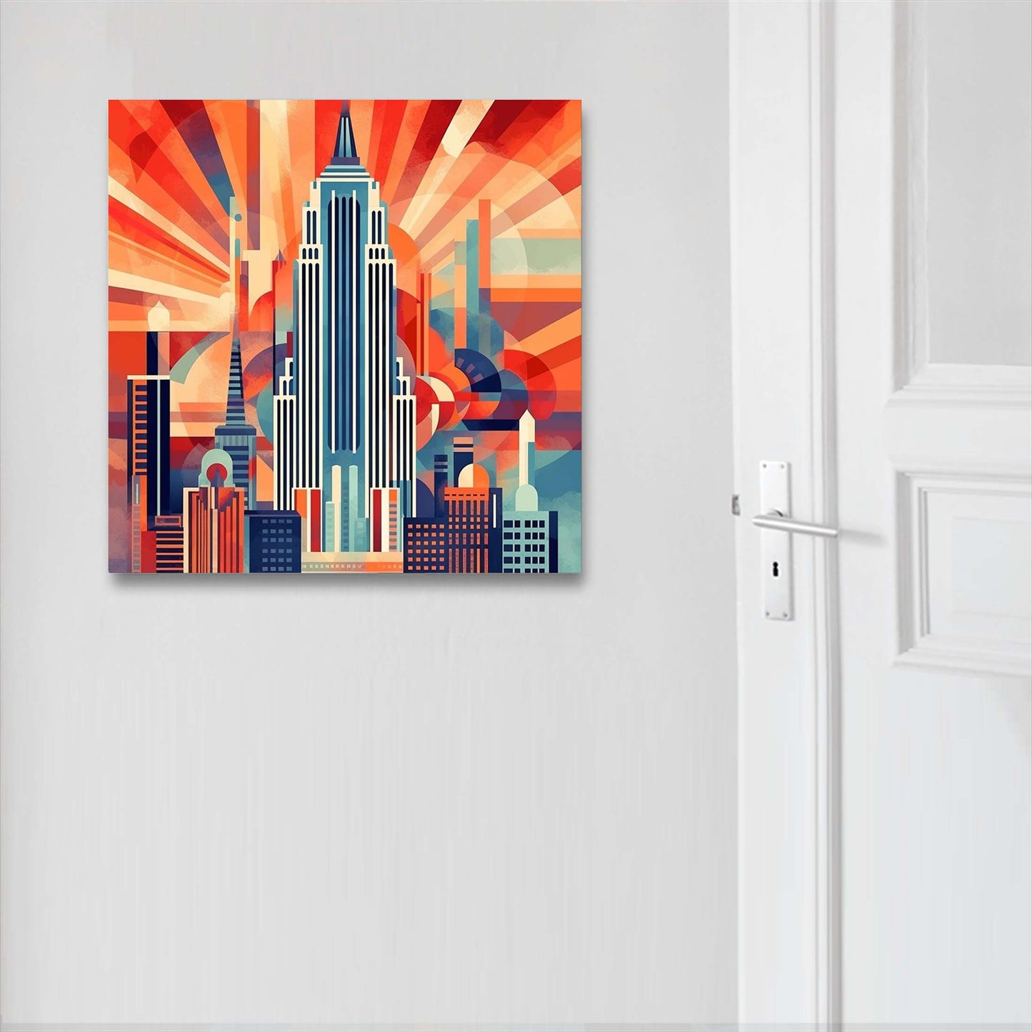 New York Empire State Building - Wandbild in der Stilrichtung des Minimalismus