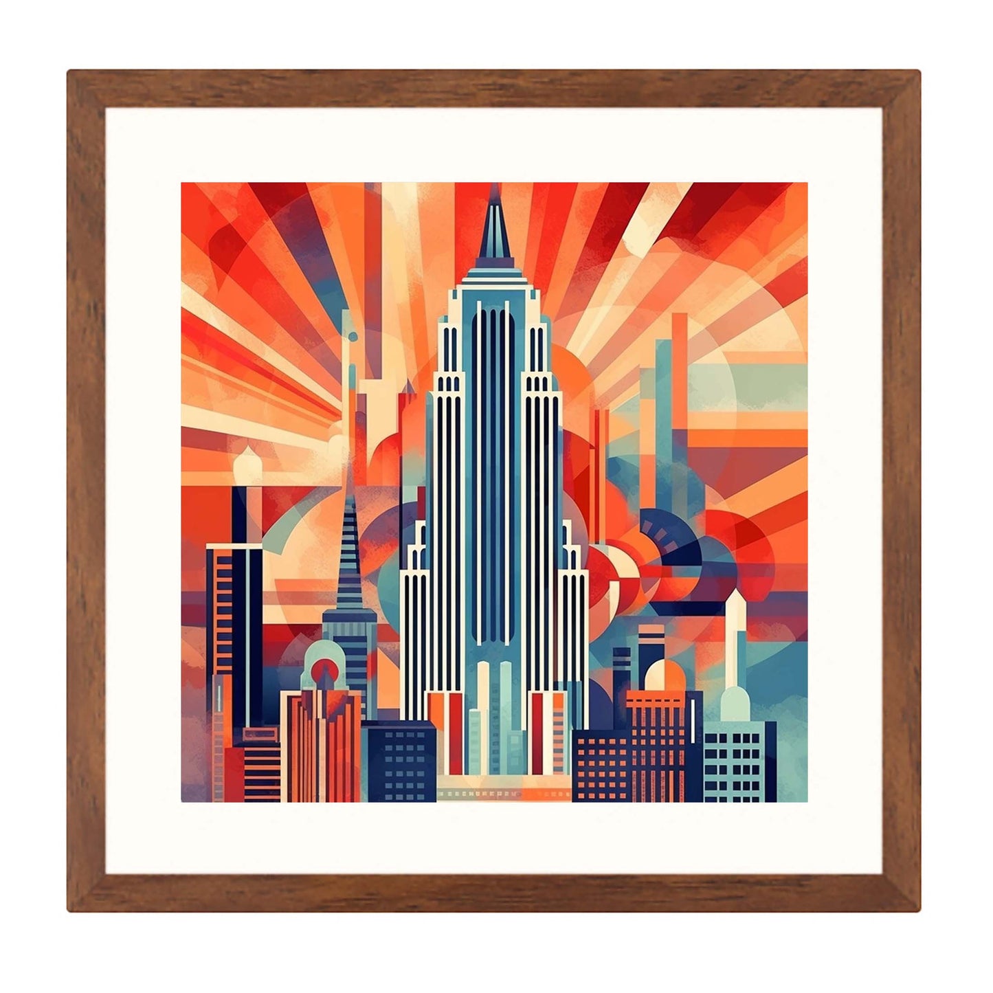 New York Empire State Building - Wandbild in der Stilrichtung des Minimalismus